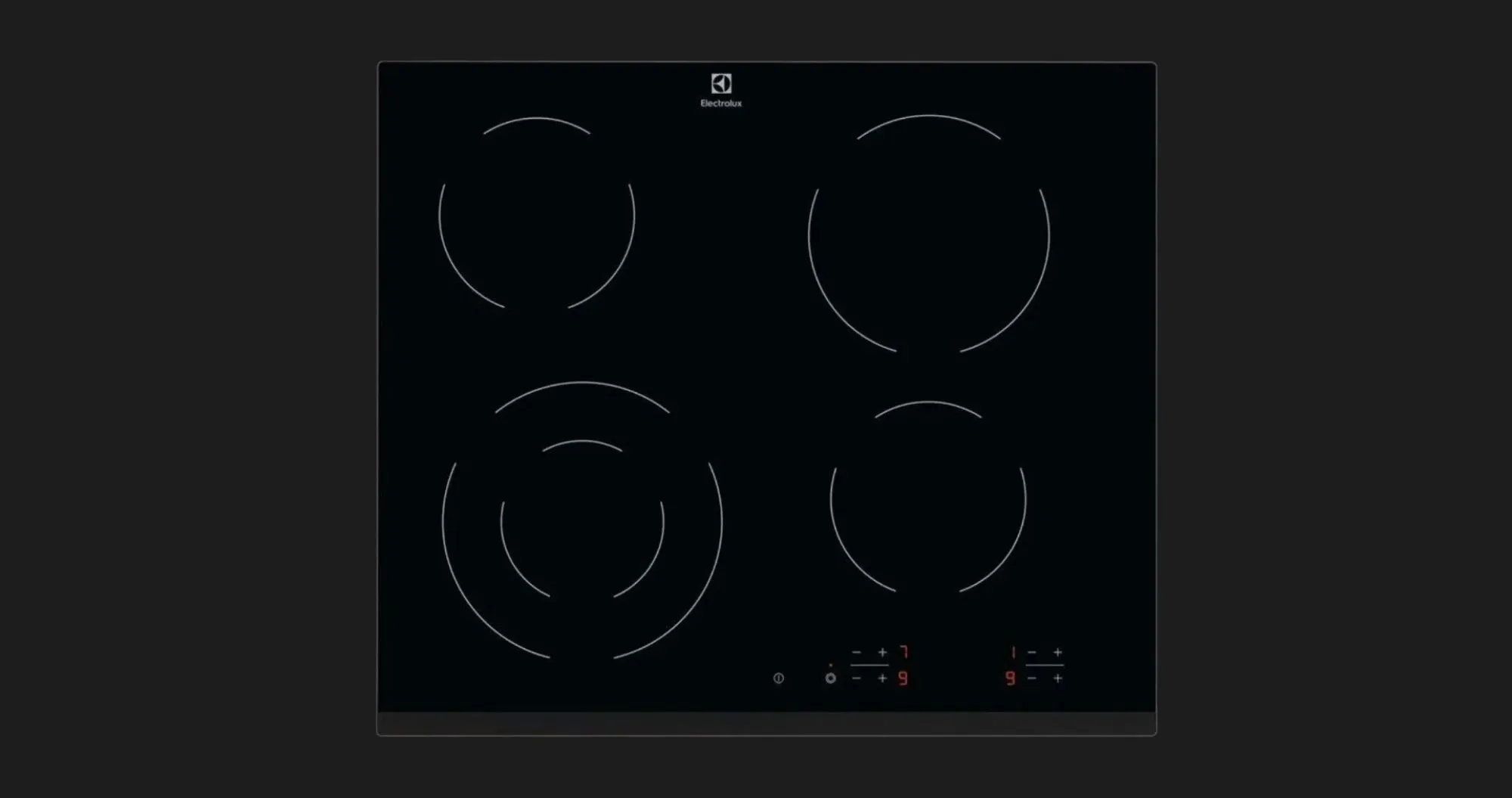 Варочная поверхность Electrolux электрическая стеклокерамическая, 60см (EHF6241FOK) (Black)