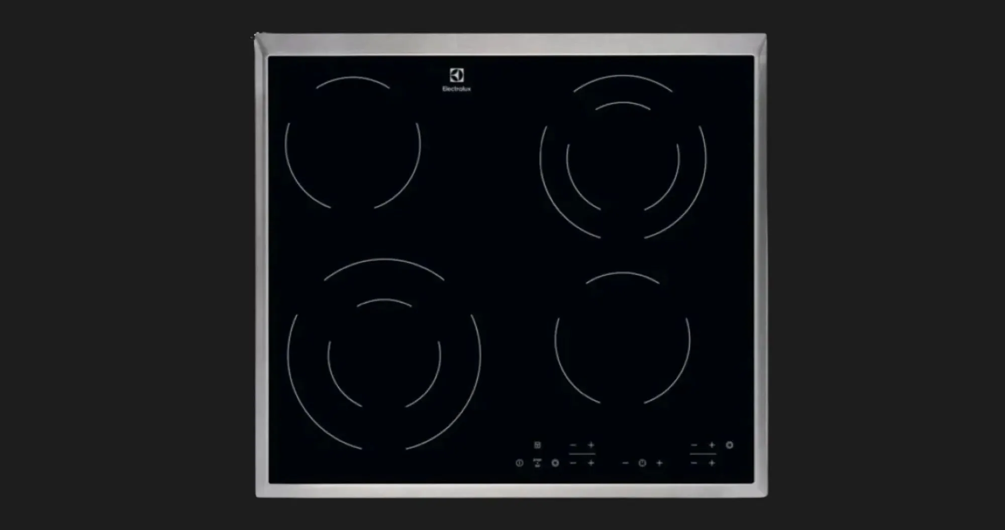 Варильна поверхня Electrolux електрична склокерамічна, 60см (EHF6343FOK) (Black)