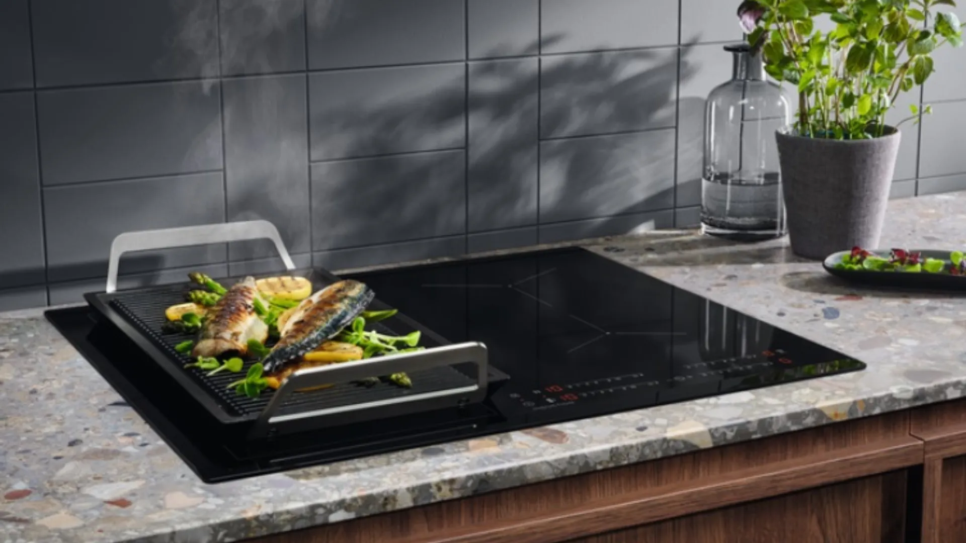 Варильна поверхня Electrolux індукційна, 60см, розширена зона, Hob2Hood (CIV634) (Black)