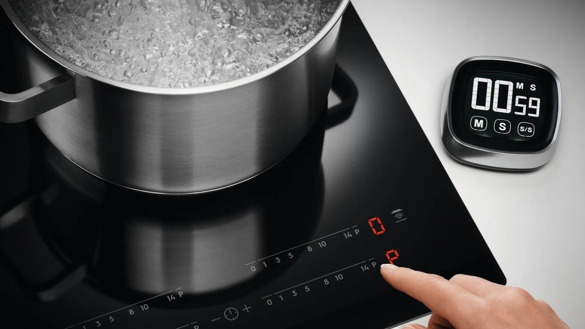 Варильна поверхня Electrolux індукційна, 60см, розширена зона, Hob2Hood (LIT60336C) (Black)