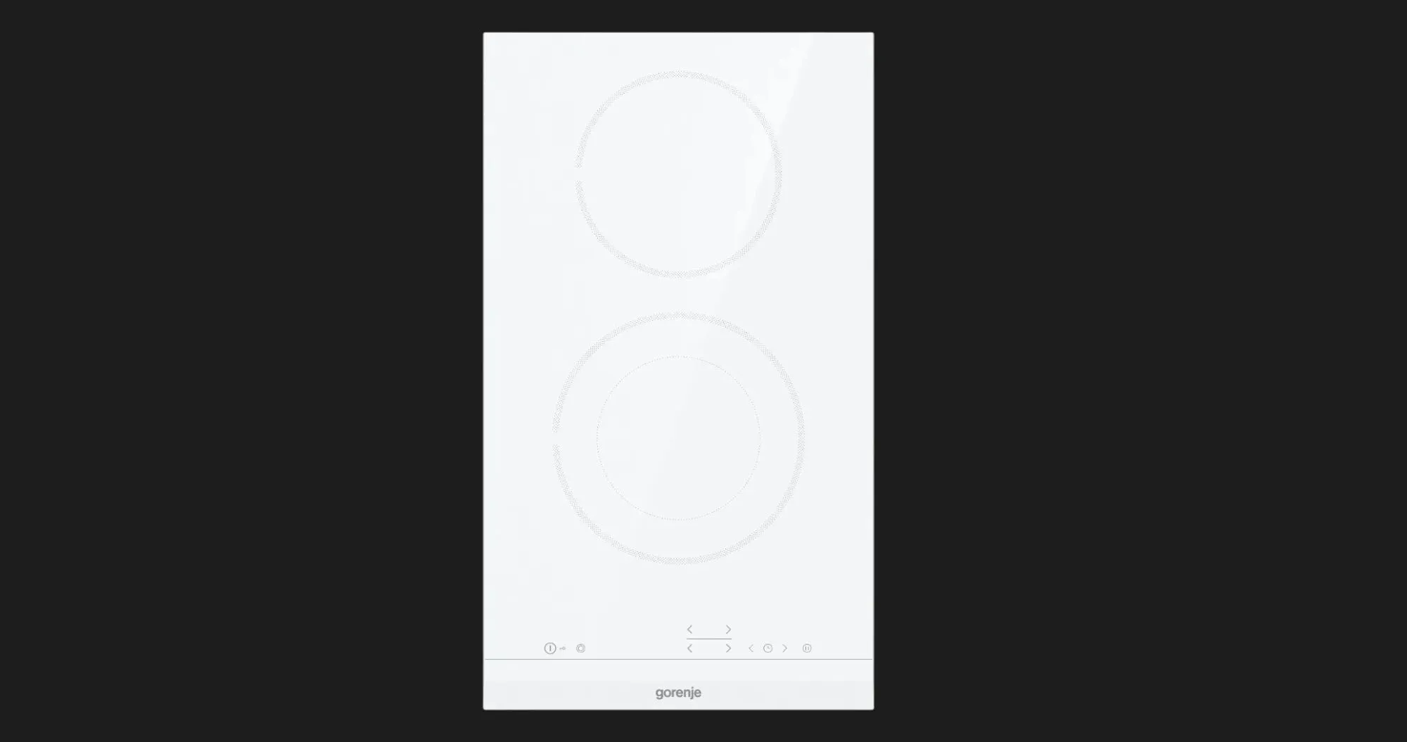Варильна поверхня Gorenje електрична склокерамічна, 30см, Доміно (ECT322WCSC) (White)