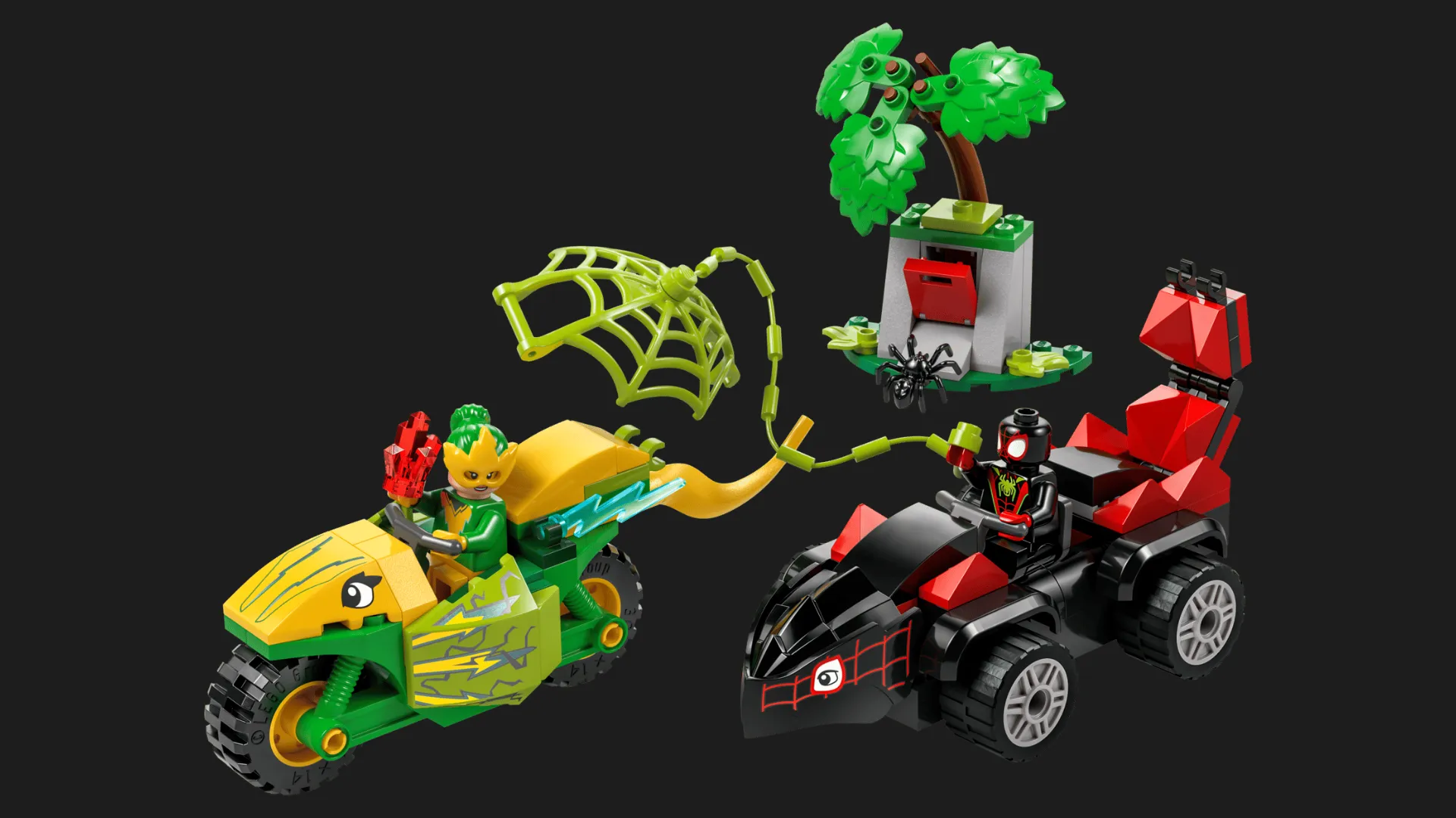 Конструктор LEGO Marvel Гонки на электромобилях с динозаврами (11198)