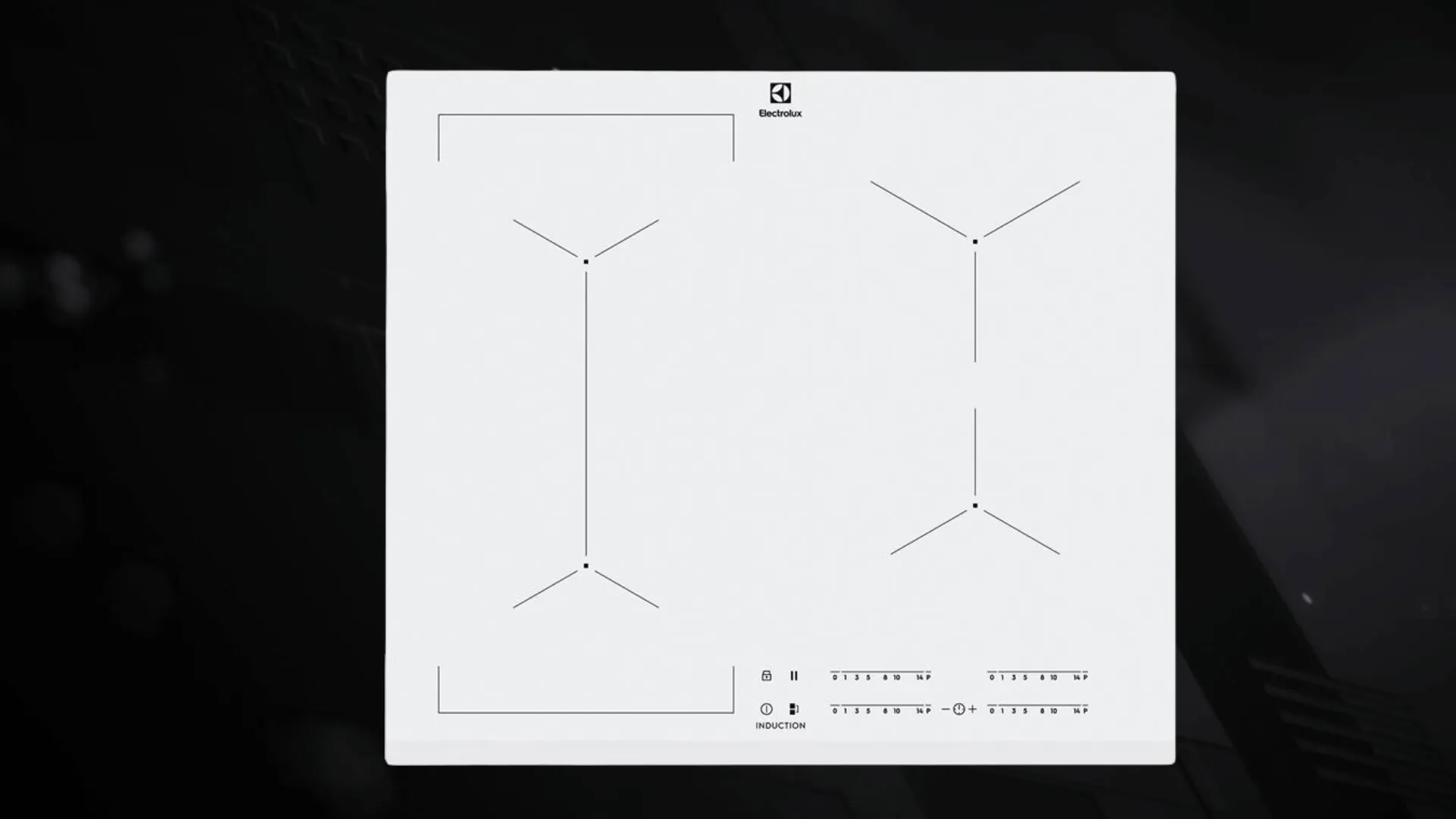 Варильна поверхня Electrolux індукційна, 60см, розширена зона (EIV63440BW) (White)