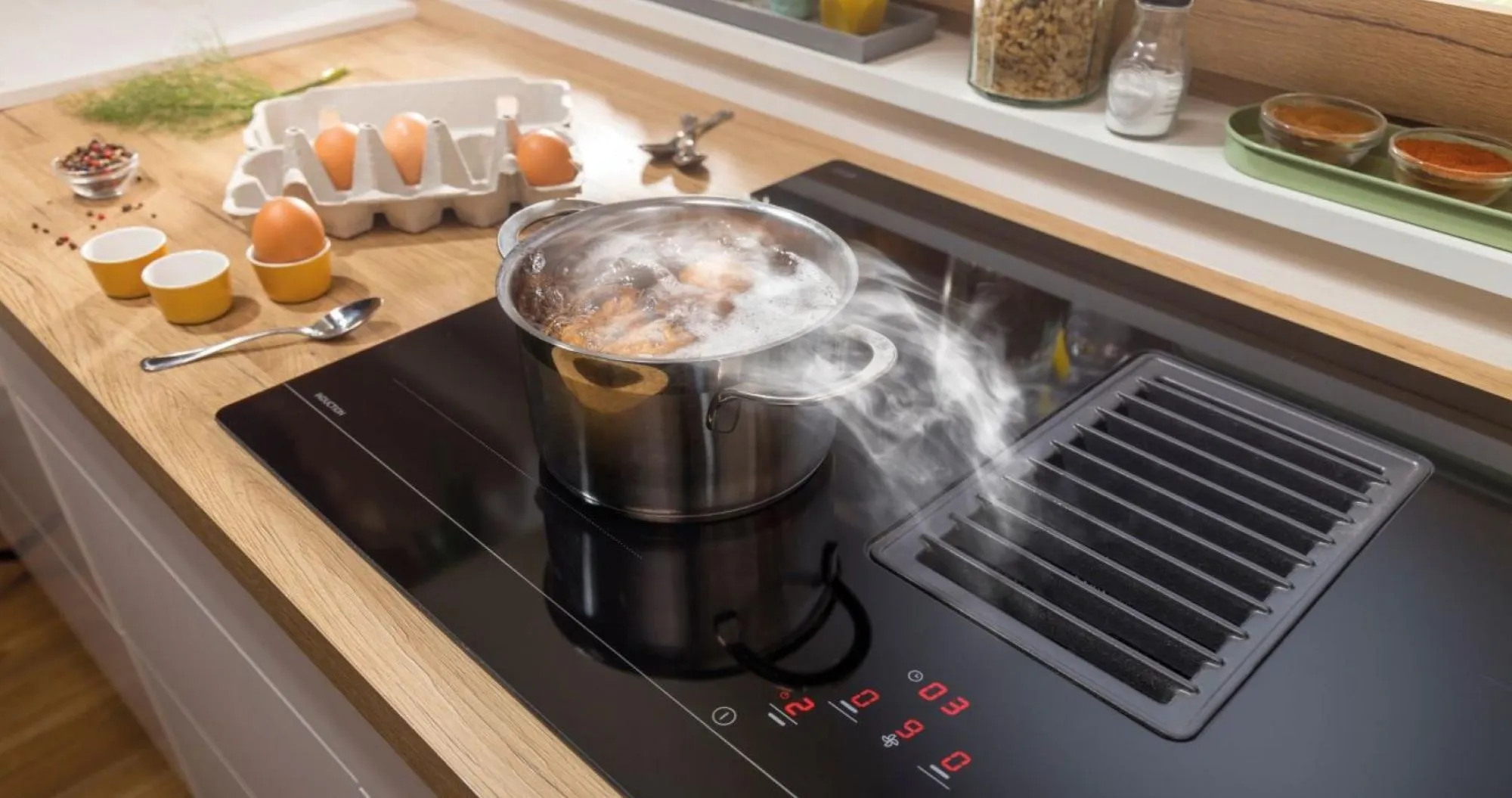 Варочная поверхность Gorenje индукционная, 83см, расширенная зона (HET949BSC) (Black)