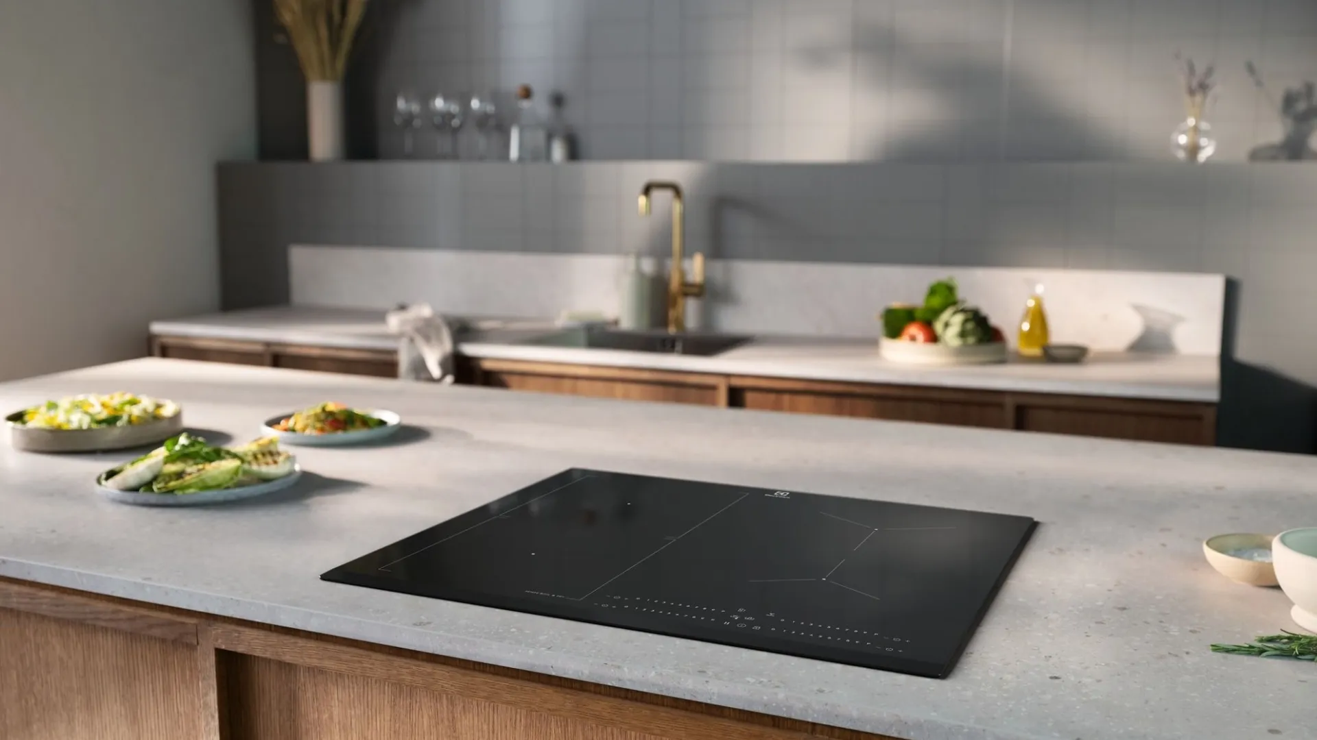 Варочная поверхность Electrolux индукционная, 60см, Hob2Hood (EIS67453) (Black)