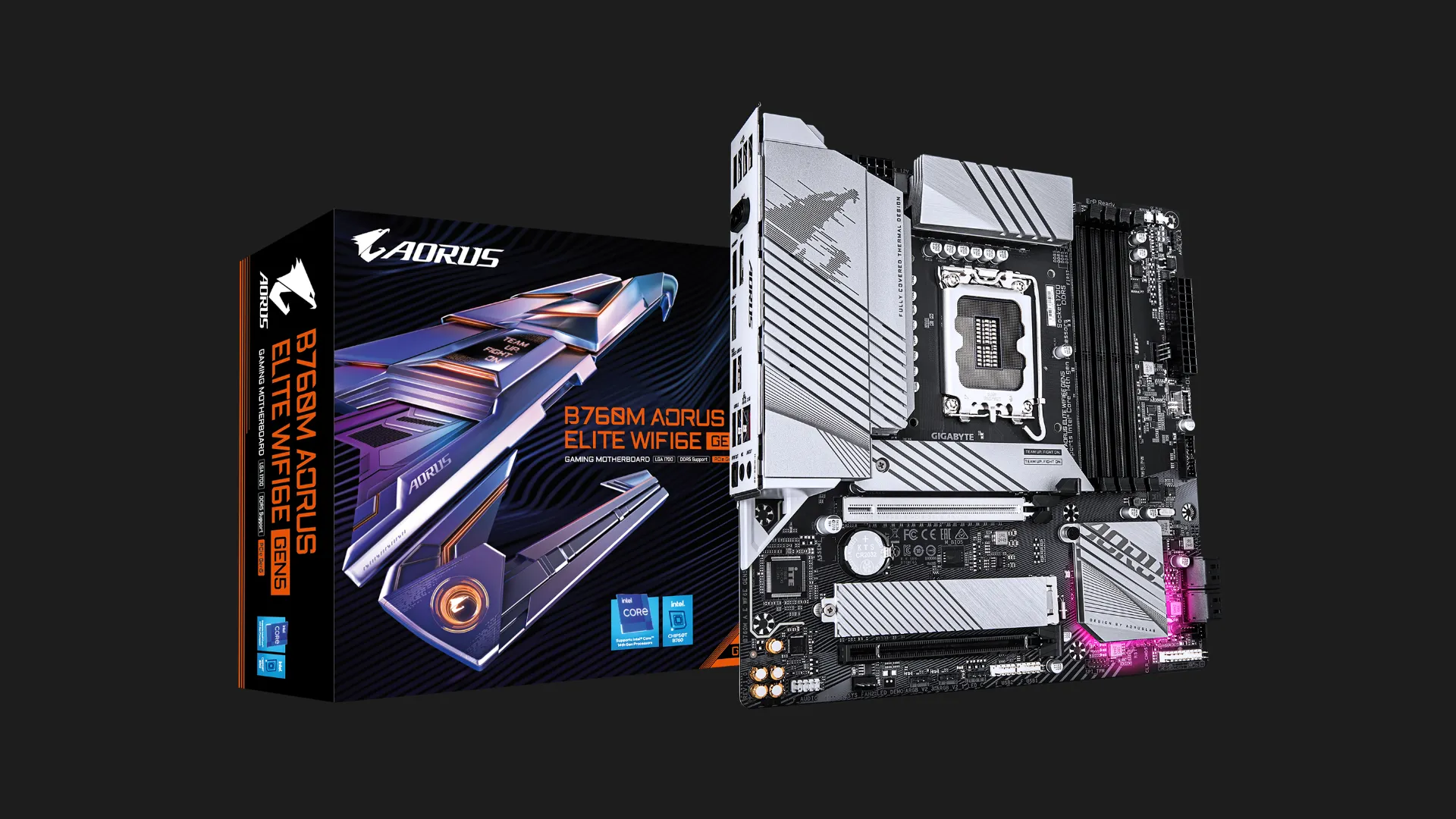 Материнская плата GIGABYTE B760M AORUS ELITE WIFI6E GEN5 (B760M AORUS ELITE WIFI6E GEN5)