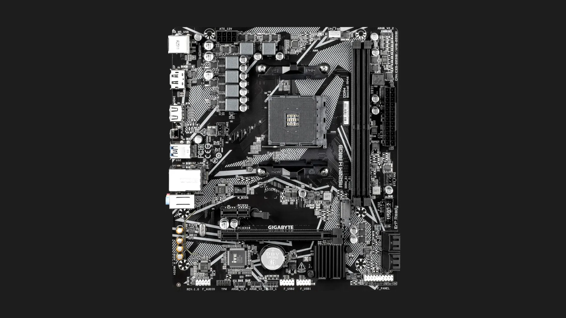 Материнская плата GIGABYTE A520M H ARGB (A520M H ARGB)