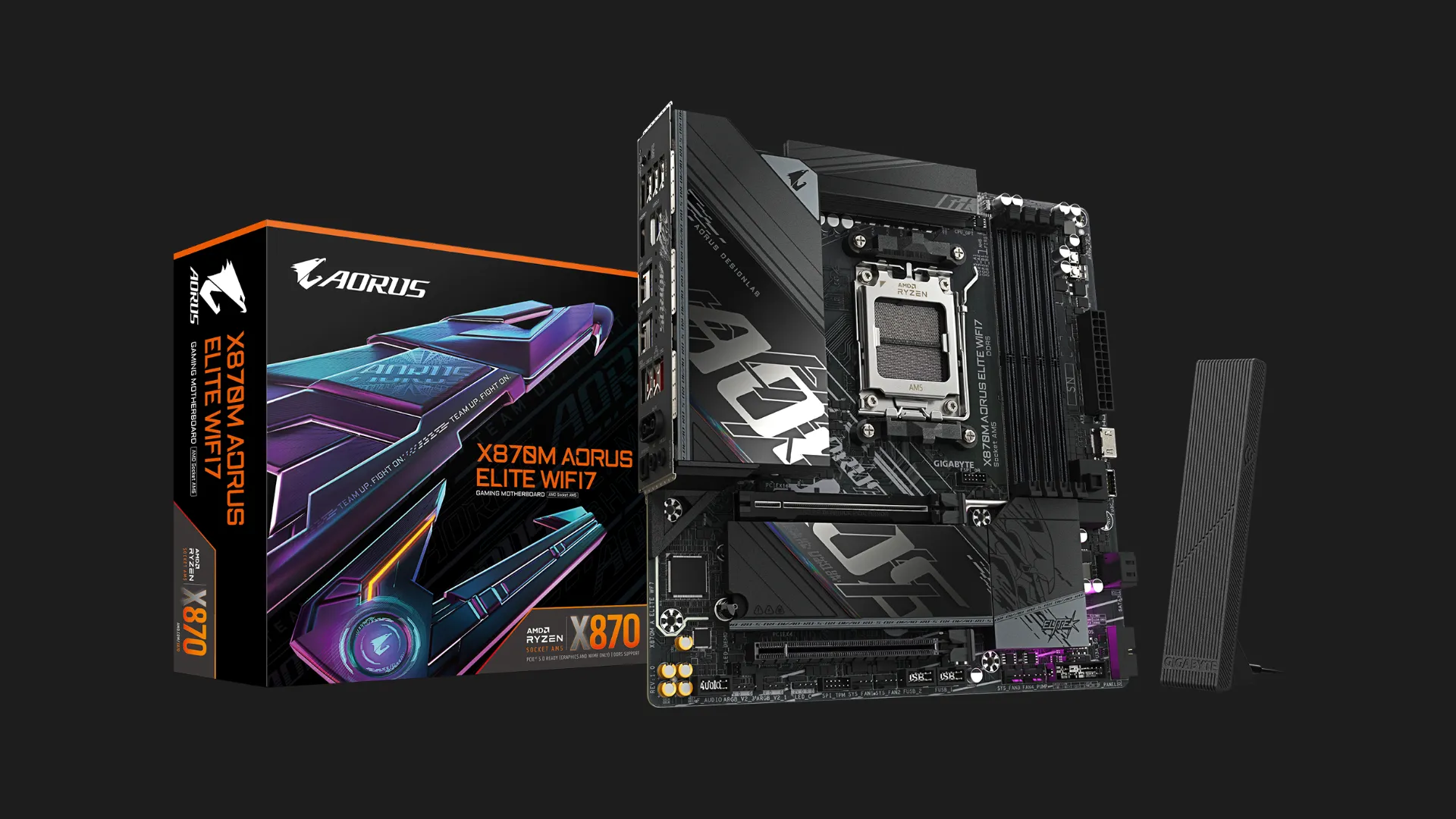 Материнская плата GIGABYTE X870M AORUS ELITE WIFI7 (X870M AORUS ELITE WIFI7)