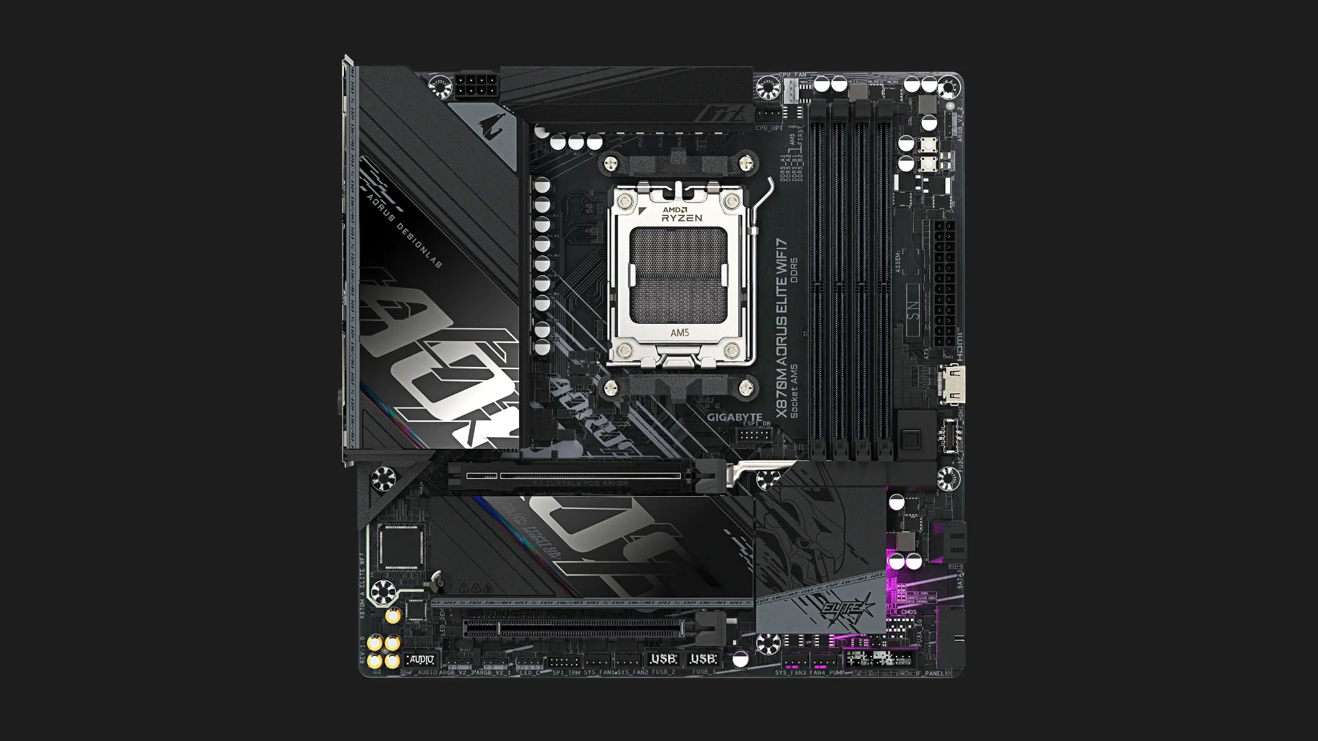 Материнская плата GIGABYTE X870M AORUS ELITE WIFI7 (X870M AORUS ELITE WIFI7)