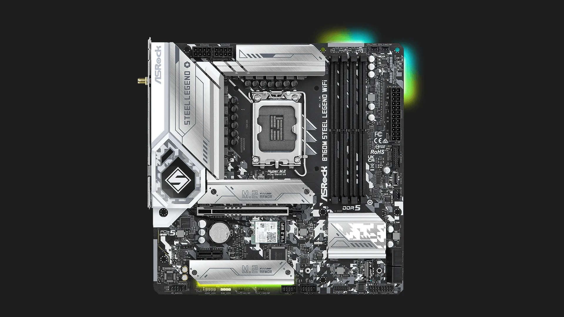 Материнська плата ASRock B760M STEEL LEGEND WIFI (B760M STEEL LEGEND WIFI)