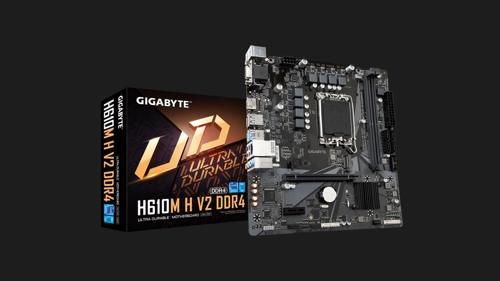 Материнская плата GIGABYTE H610M H V2 DDR4 (H610M H V2 DDR4)