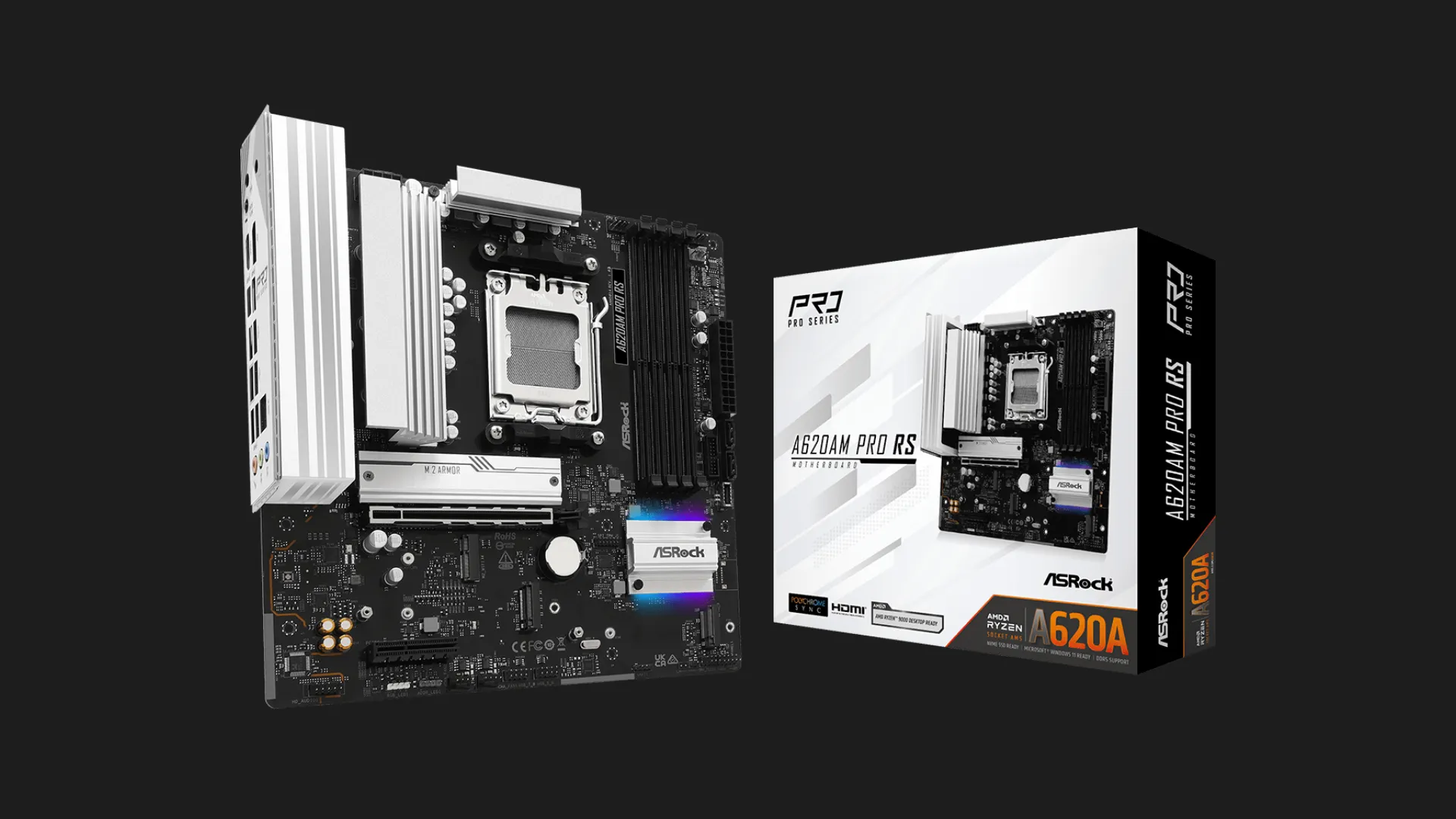 Материнська плата ASRock A620AM PRO RS WIFI (A620AM PRO RS WIFI)