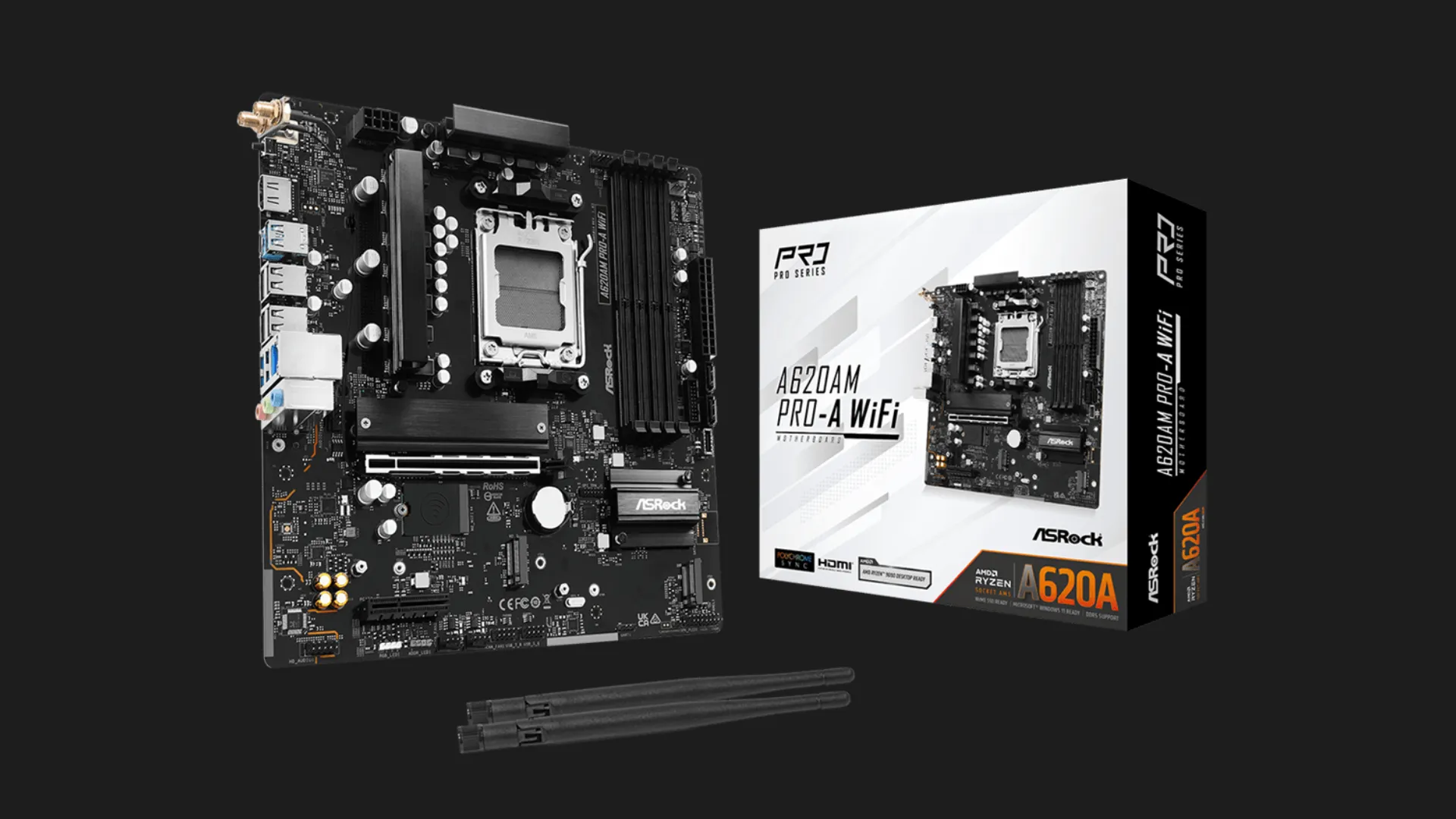 Материнська плата ASRock A620AM PRO-A WIFI (A620AM PRO-A WIFI)