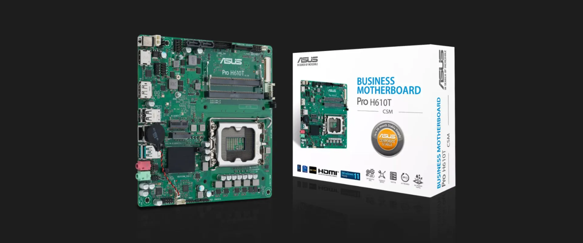 Материнська плата Asus PRO H610T-CSM (PRO H610T-CSM)