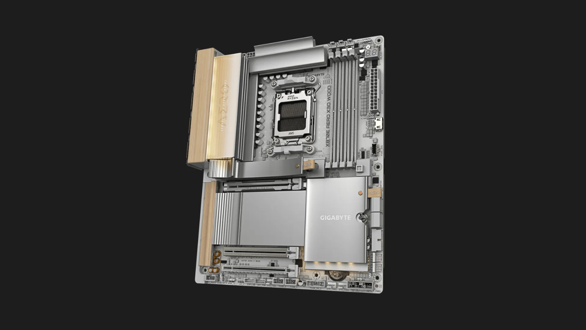 Материнская плата GIGABYTE X870E AERO X3D WOOD (X870E AERO X3D WOOD)
