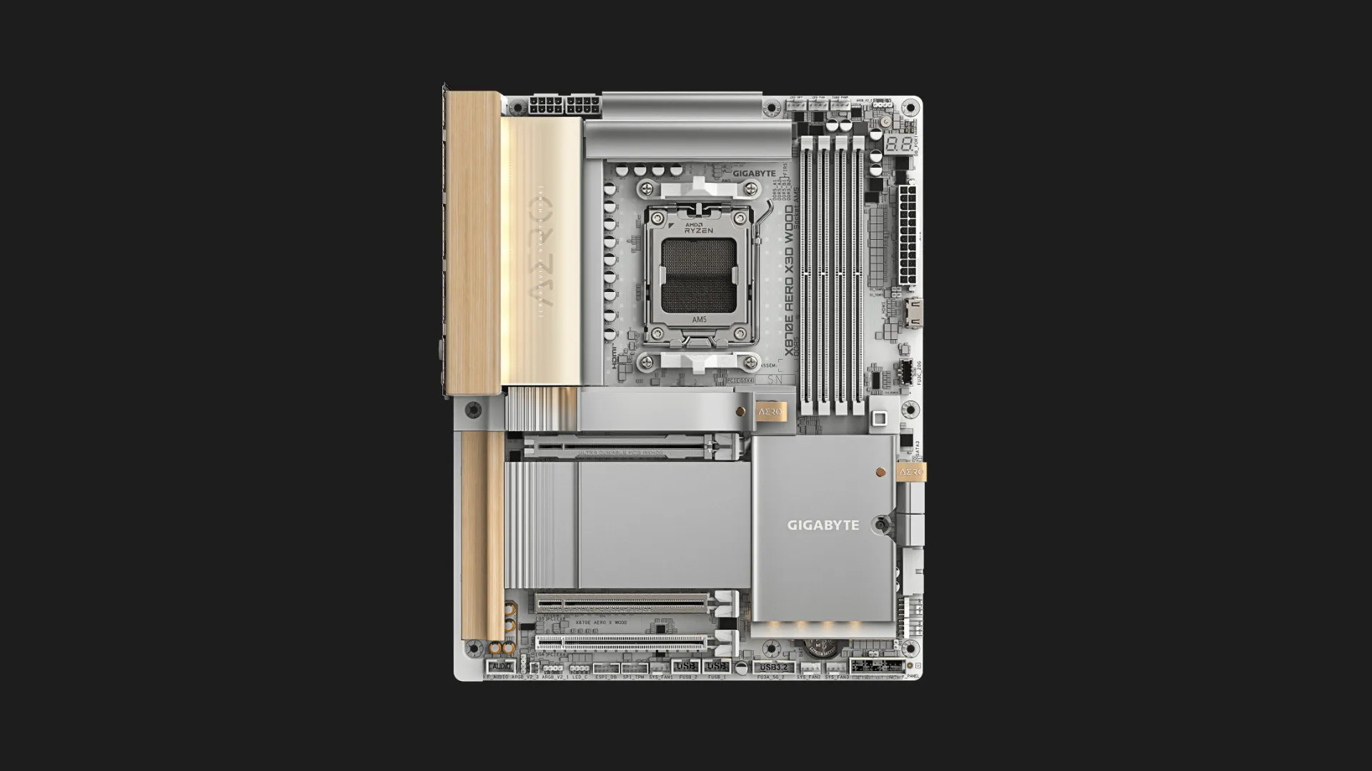 Материнская плата GIGABYTE X870E AERO X3D WOOD (X870E AERO X3D WOOD)