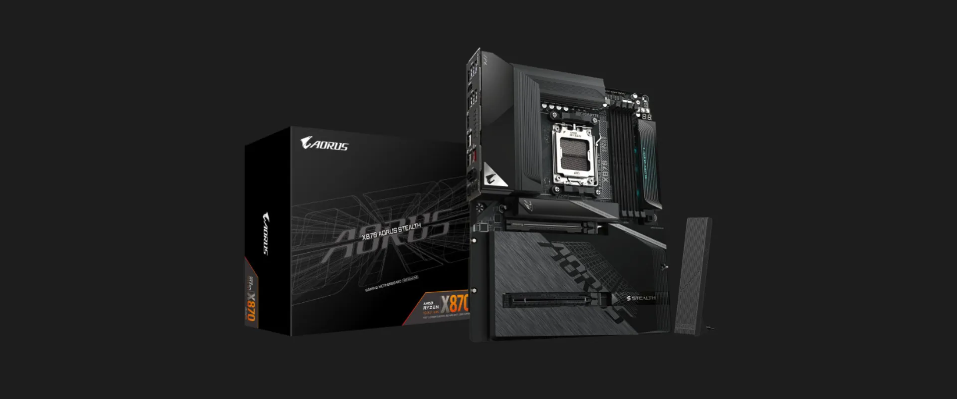 Материнская плата GIGABYTE X870 AORUS STEALTH (X870 AORUS STEALTH)