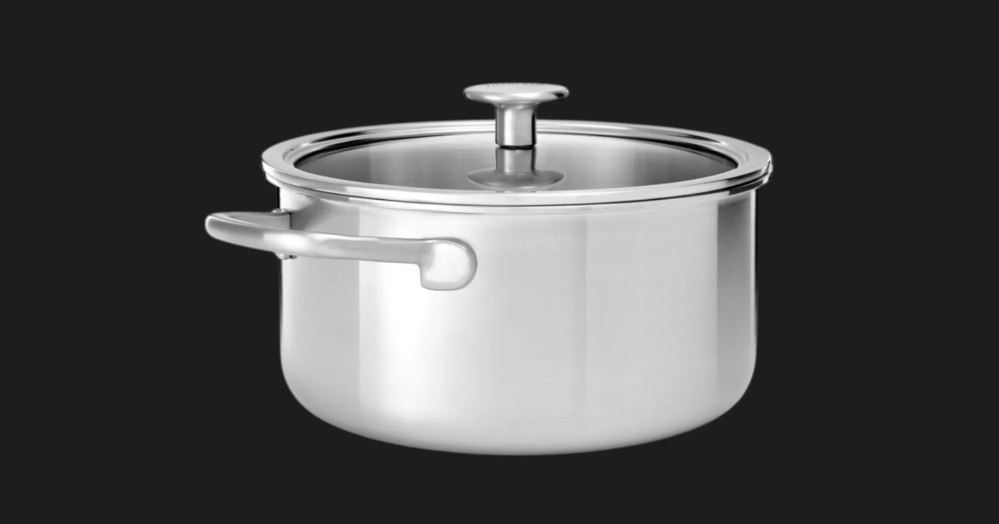 Кастрюля с крышкой KitchenAid MSS, 24 см, 4,9 л (Silver) (CC003260-001)