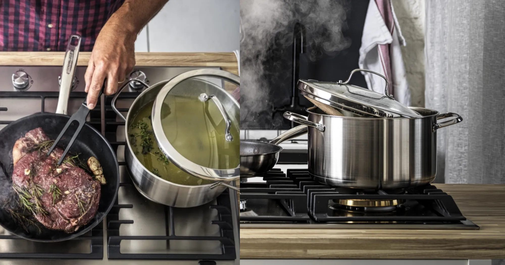 Каструля з кришкою KitchenAid Proline, 24 см, 5,7л (Silver) (CC001879-001)