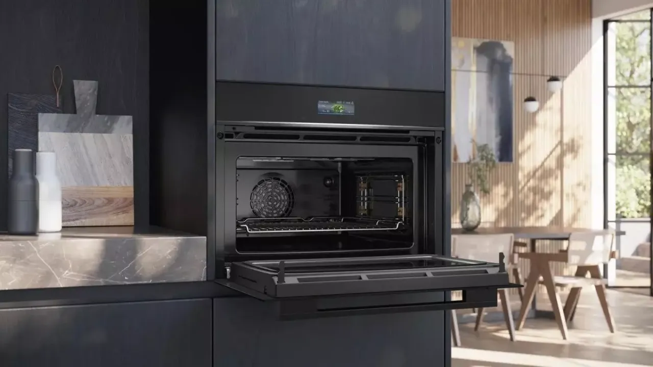 Духова шафа Siemens електрична компактна, 45л, A (CM724G1B1) (Black)