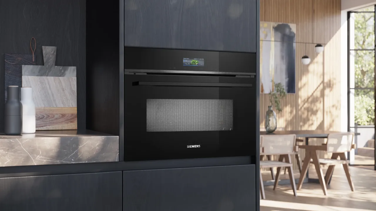 Духова шафа Siemens електрична компактна, 45л, A (CM724G1B1) (Black)