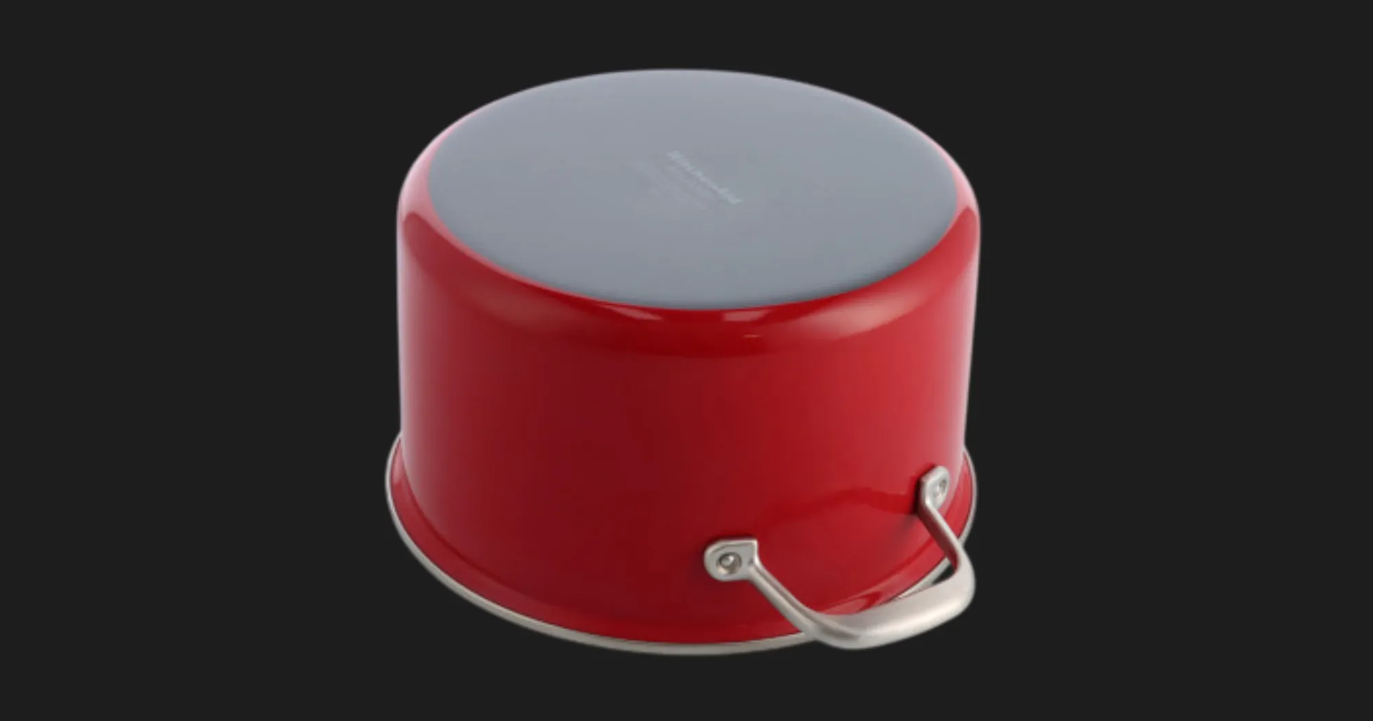 Каструля з кришкою KitchenAid Steel Core, 20 см, 3,7 л (Red) (CC003267-001)