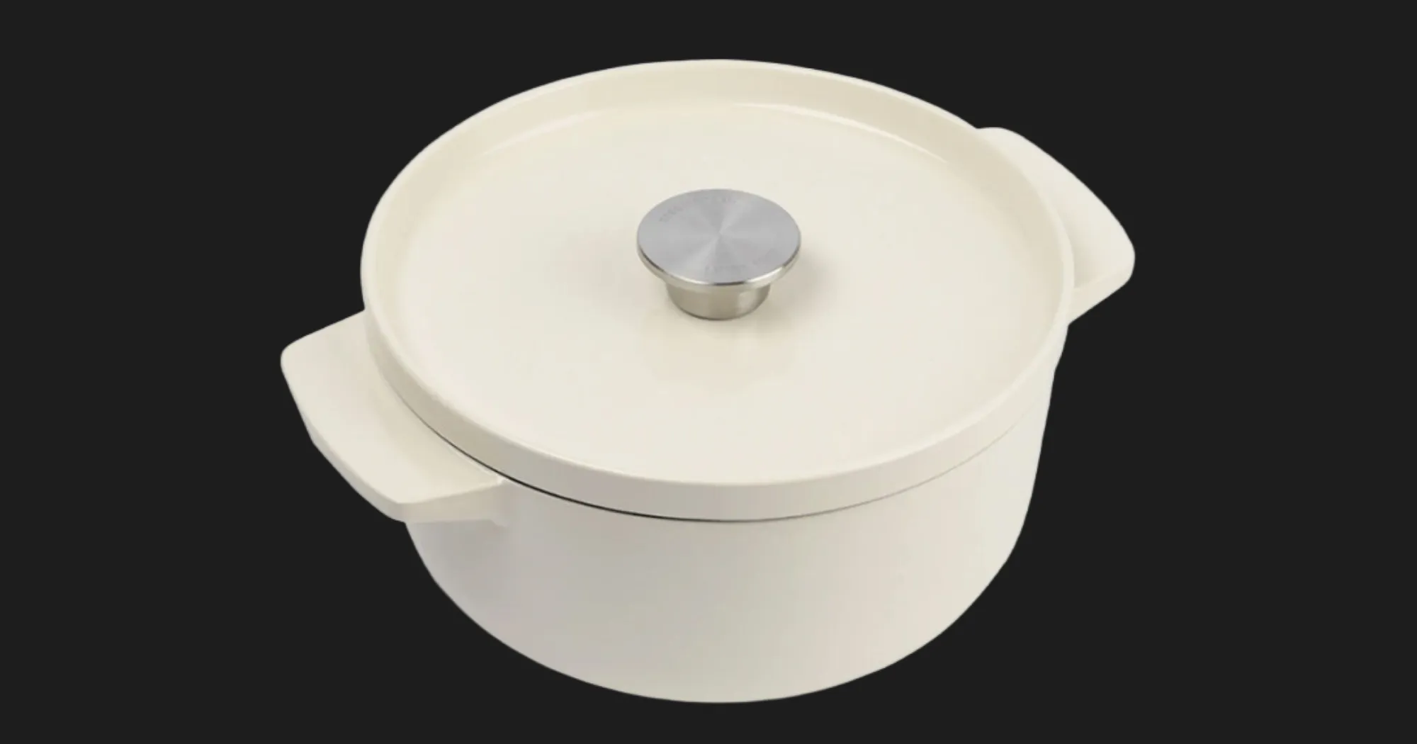 Каструля чавунна з кришкою KitchenAid, 22 см, 3,3 л (Beige) (CC006056-001)