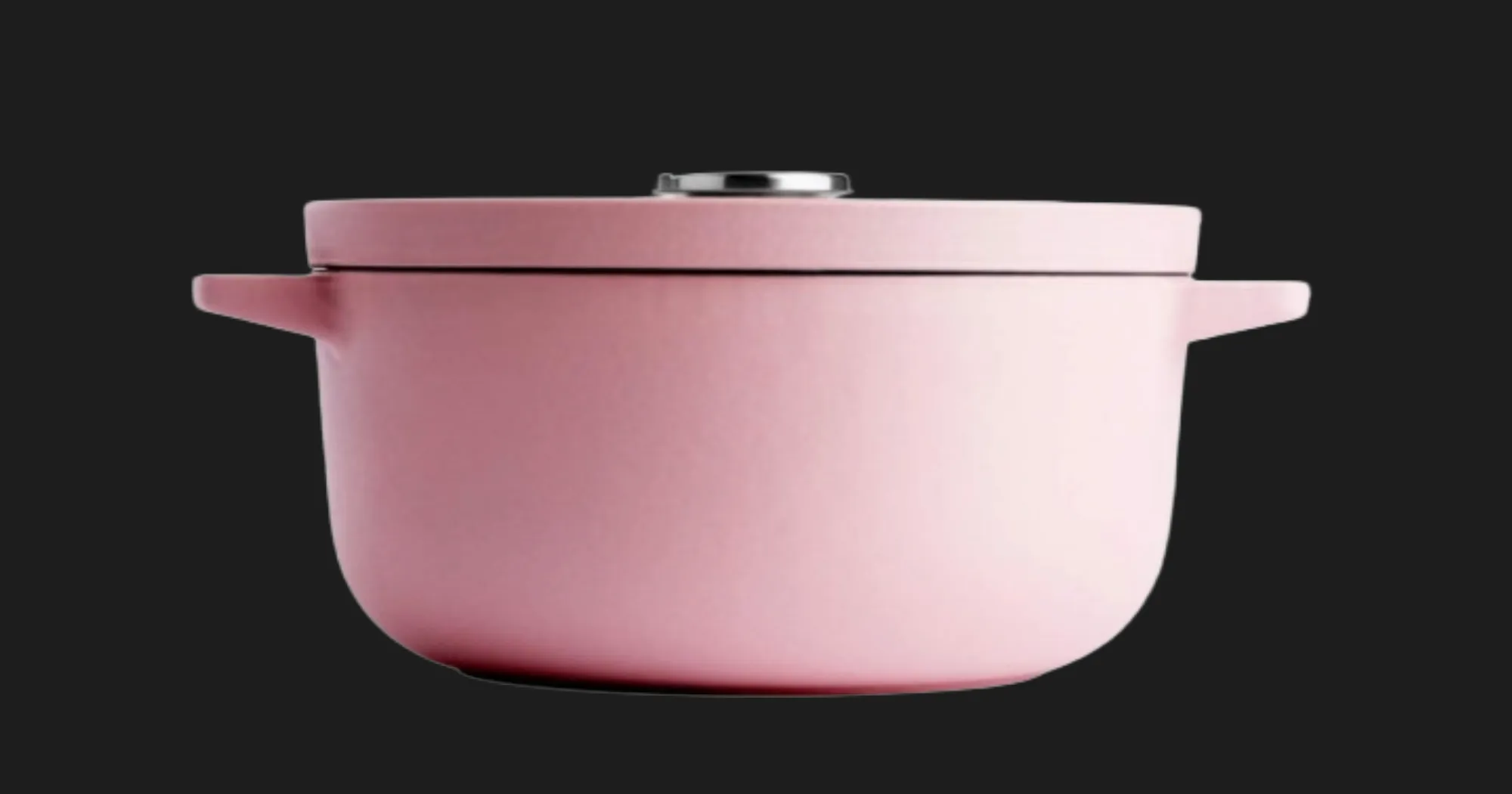 Каструля чавунна з кришкою KitchenAid, 22 см, 3,3 л (Pink) (CC007430-001)