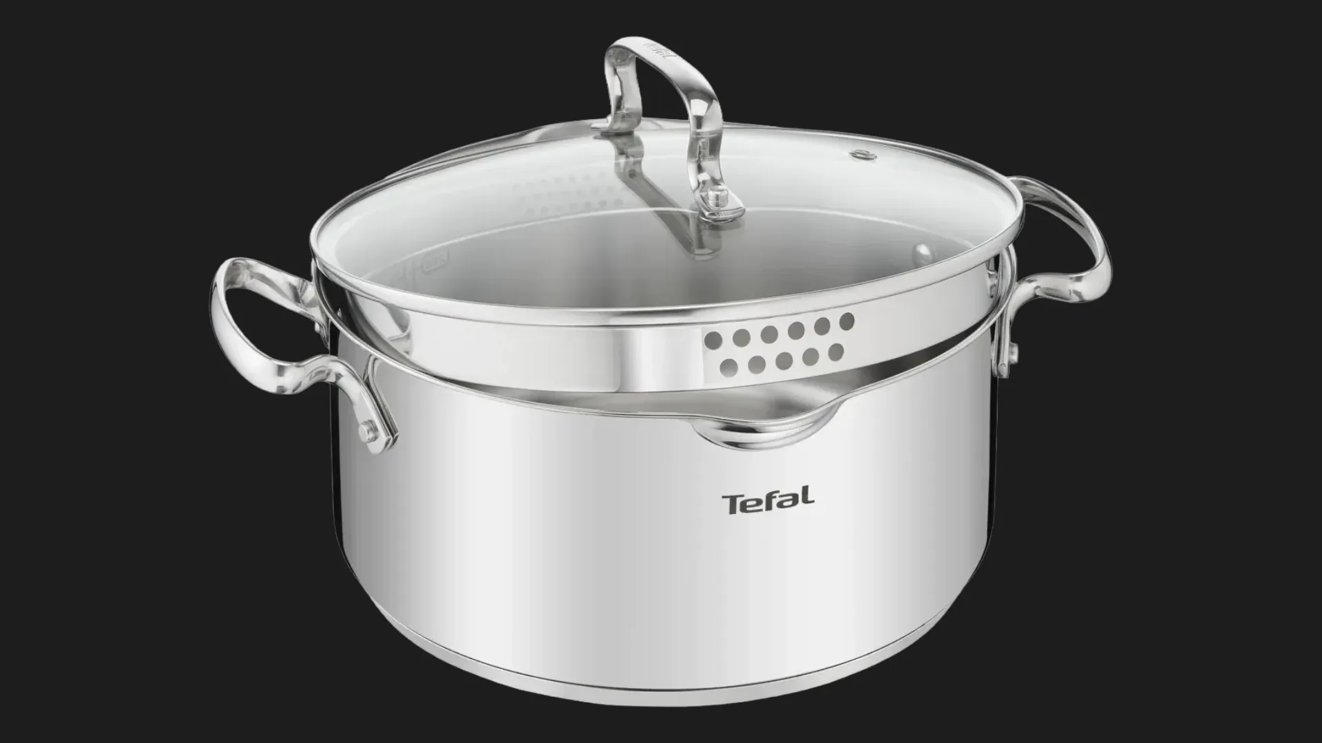 Каструля з кришкою Tefal Duetto+ 24 см 5 л (Silver) (G7194656)