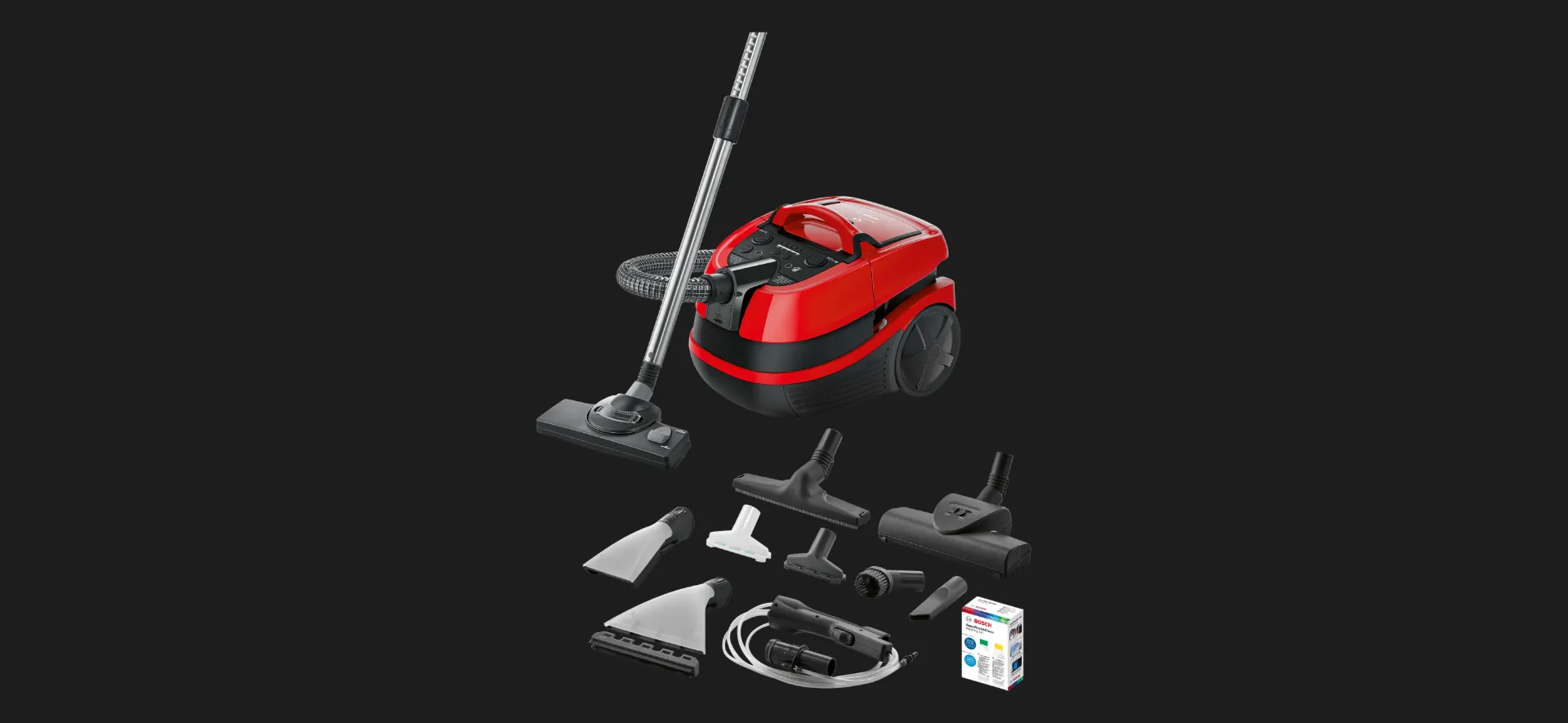 Пылесос безмешковый Bosch Serie 4 (BWD421PET) (Red)