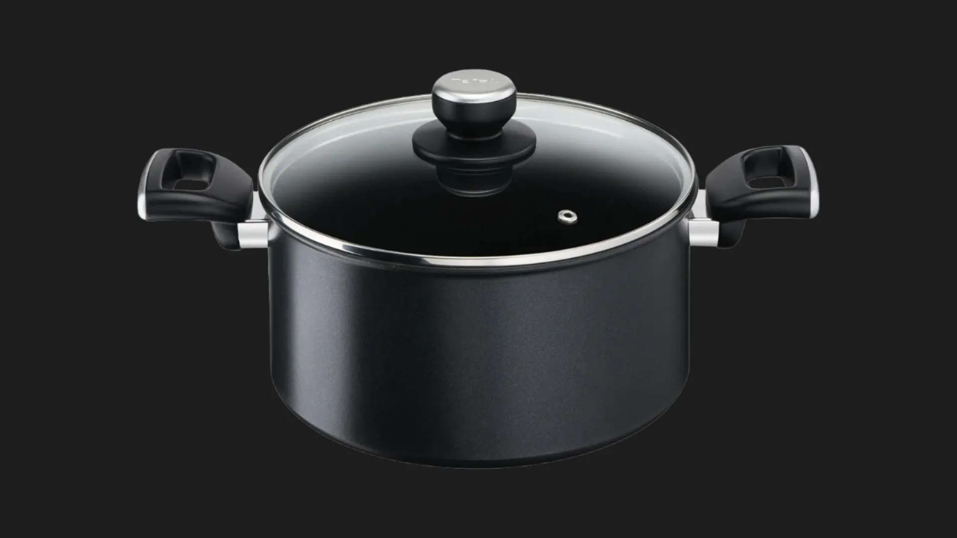 Кастрюля с крышкой Tefal Unlimited 24 см 5.3 л (Black) (G2554672)