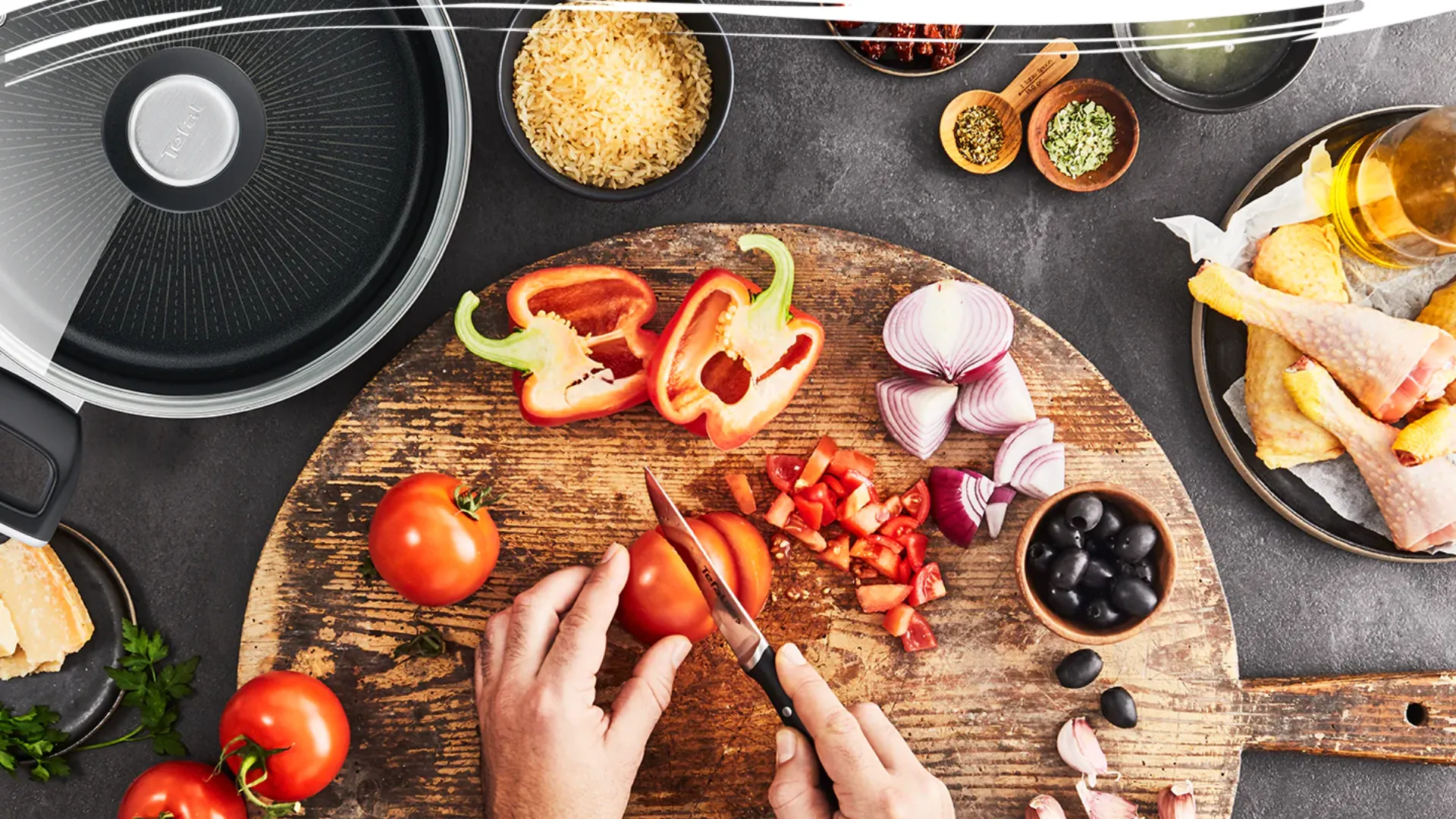 Кастрюля с крышкой Tefal Unlimited 24 см 5.3 л (Black) (G2554672)
