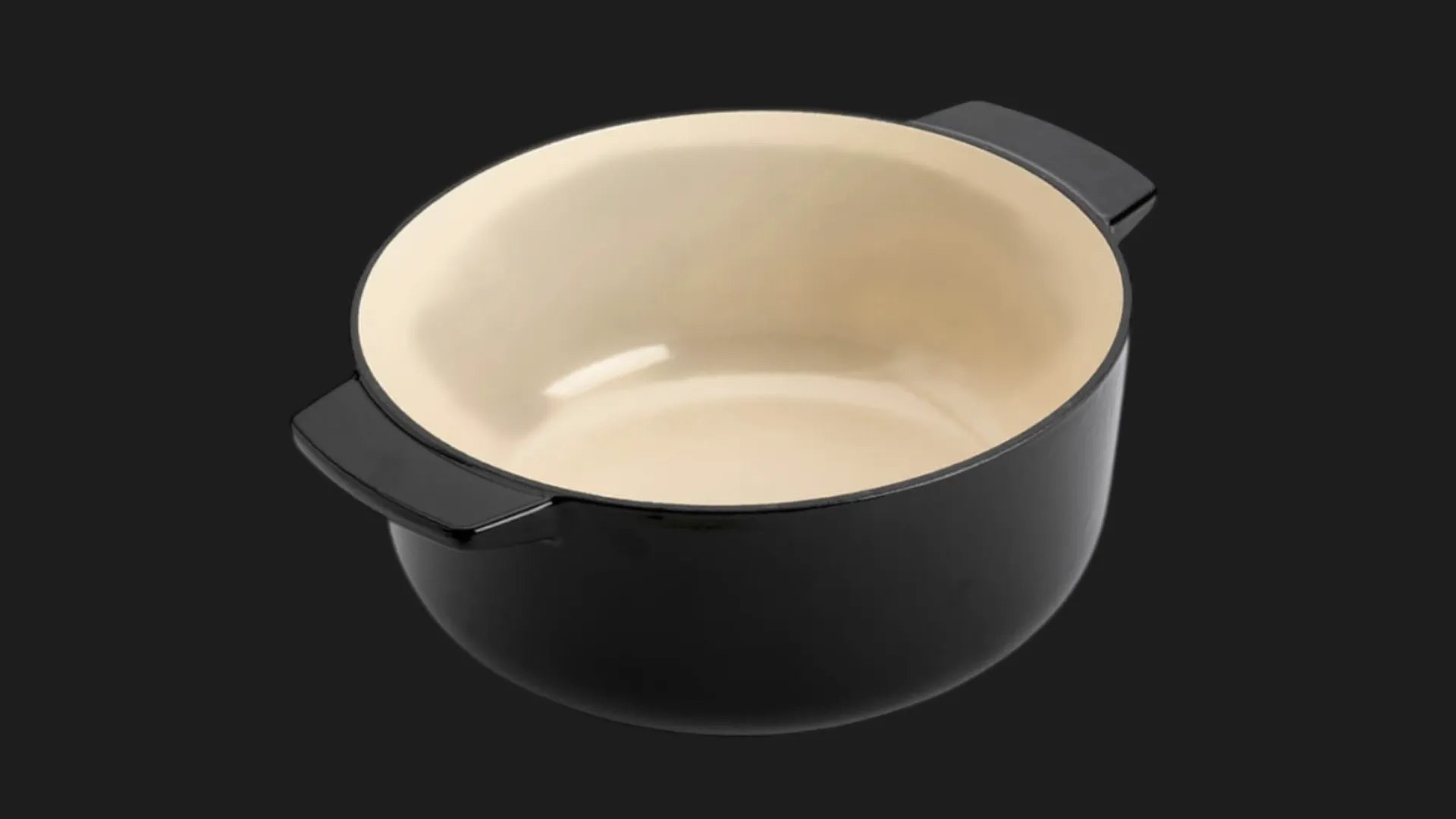Каструля чавунна з кришкою KitchenAid, 26 см, 5,2 л (Black) (CC006061-001)