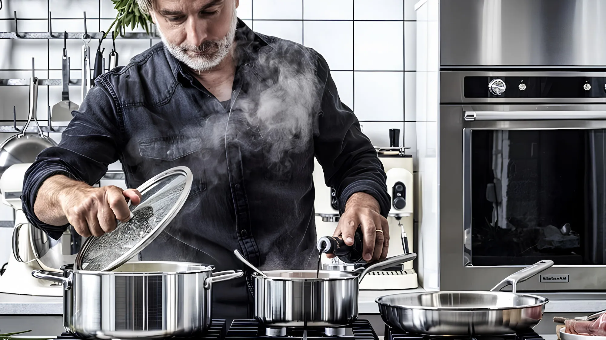 Ковш с крышкой KitchenAid MSS 20 см 3.1 л (Silver) (CC003258-001)