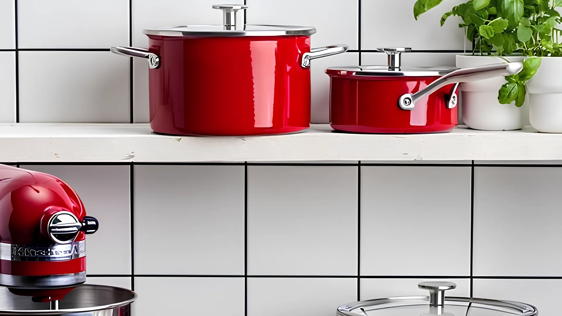 Ківш з кришкою KitchenAid Steel Core 16 см 1.3 л (Red) (CC003287-001)
