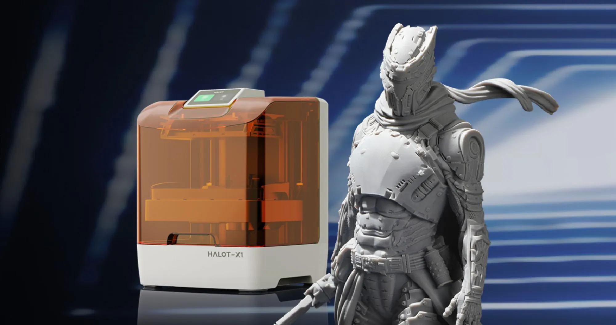 3D-принтер Creality HALOT-X1 (White/Orange)