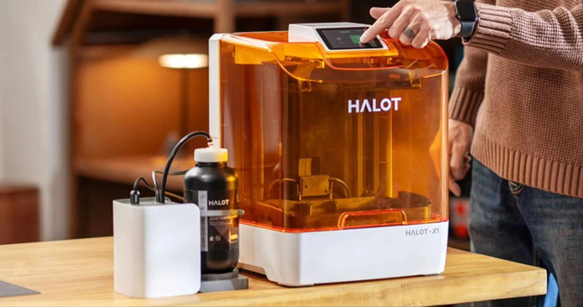 3D-принтер Creality HALOT-X1 (White/Orange)