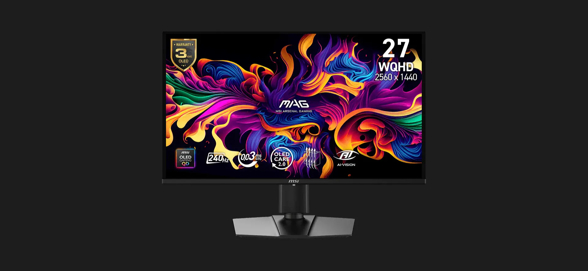 Монітор MSI 27" MAG 274QP X24 OLED 300Hz (UA)