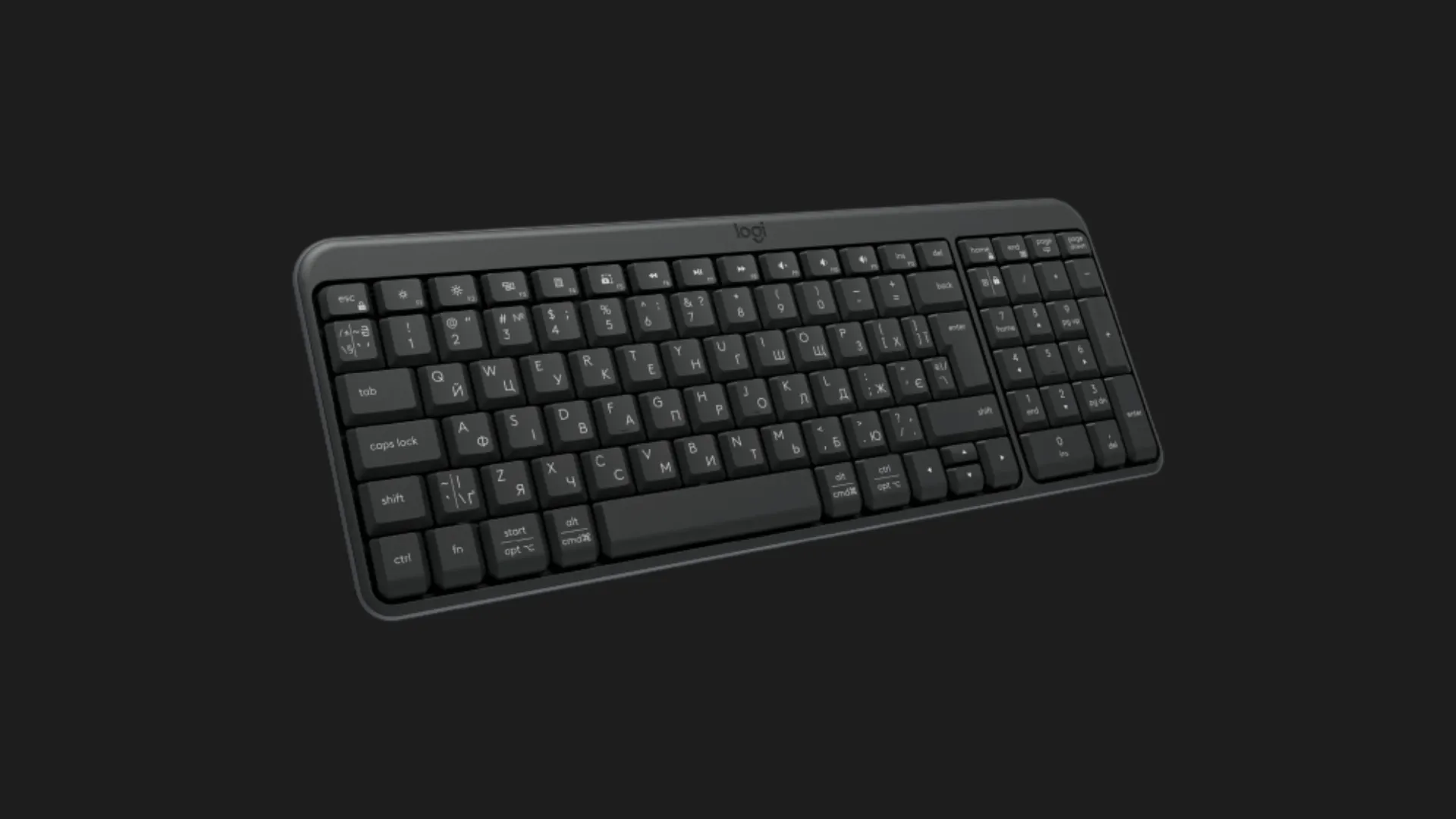 Клавіатура Logitech K250 (Graphite) (920-013822) (UA)