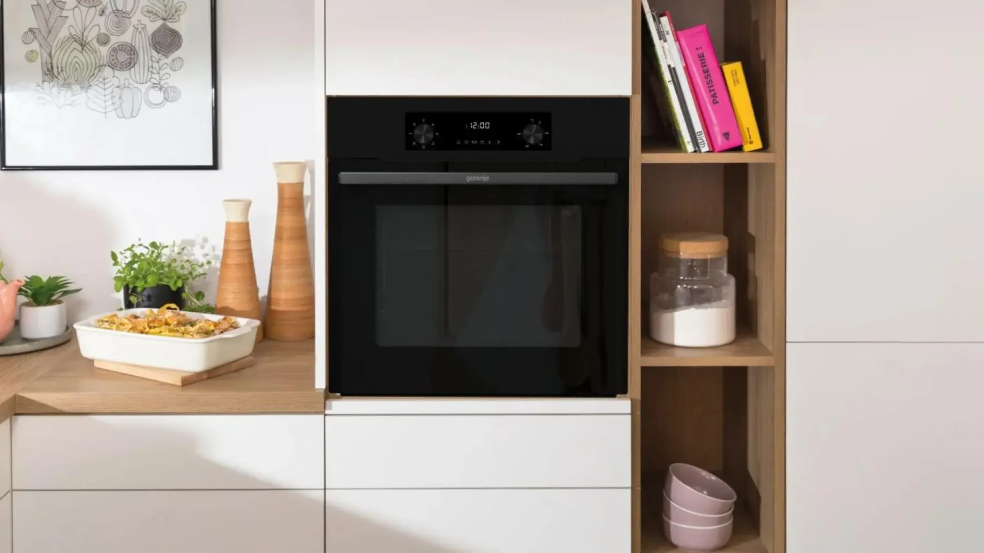 Духова шафа Gorenje електрична, 61л, A+ (BO6635E01B) (Black)