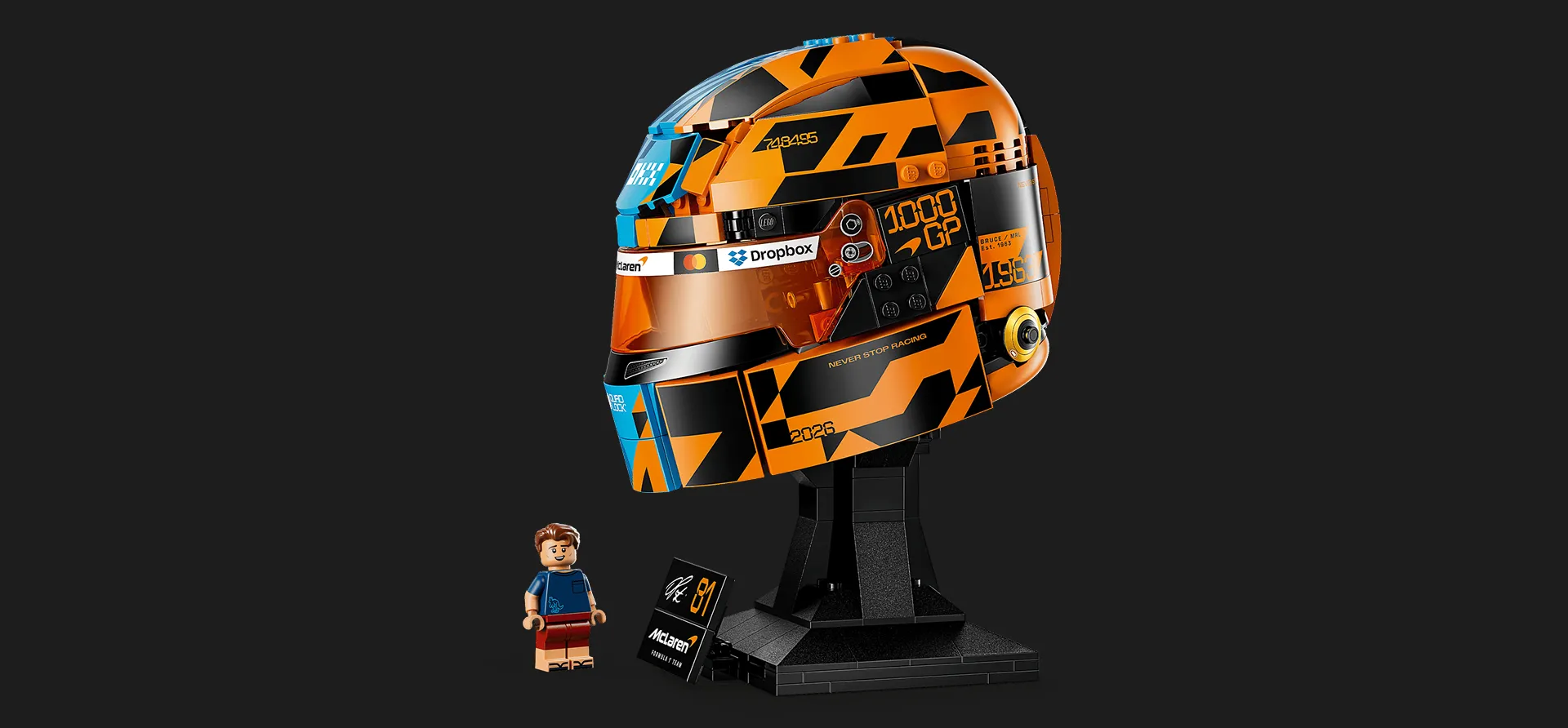 Конструктор LEGO Editions Шлем Оскара Пиастри из команды McLaren Mastercard F1 (43017)