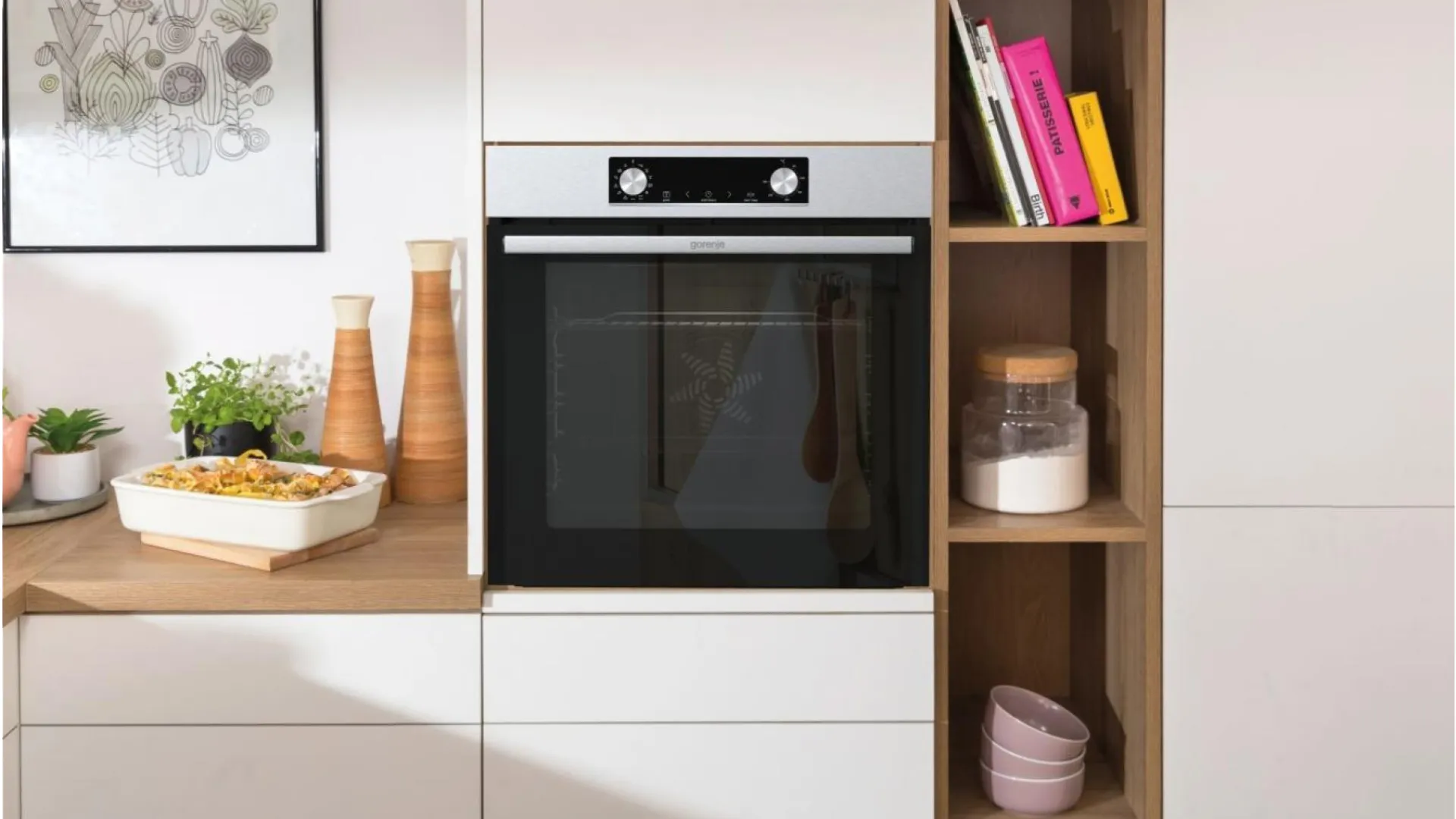 Духовой шкаф Gorenje электрический, 77л, A+ (BO6737E02X) (Stainless Steel/Black)