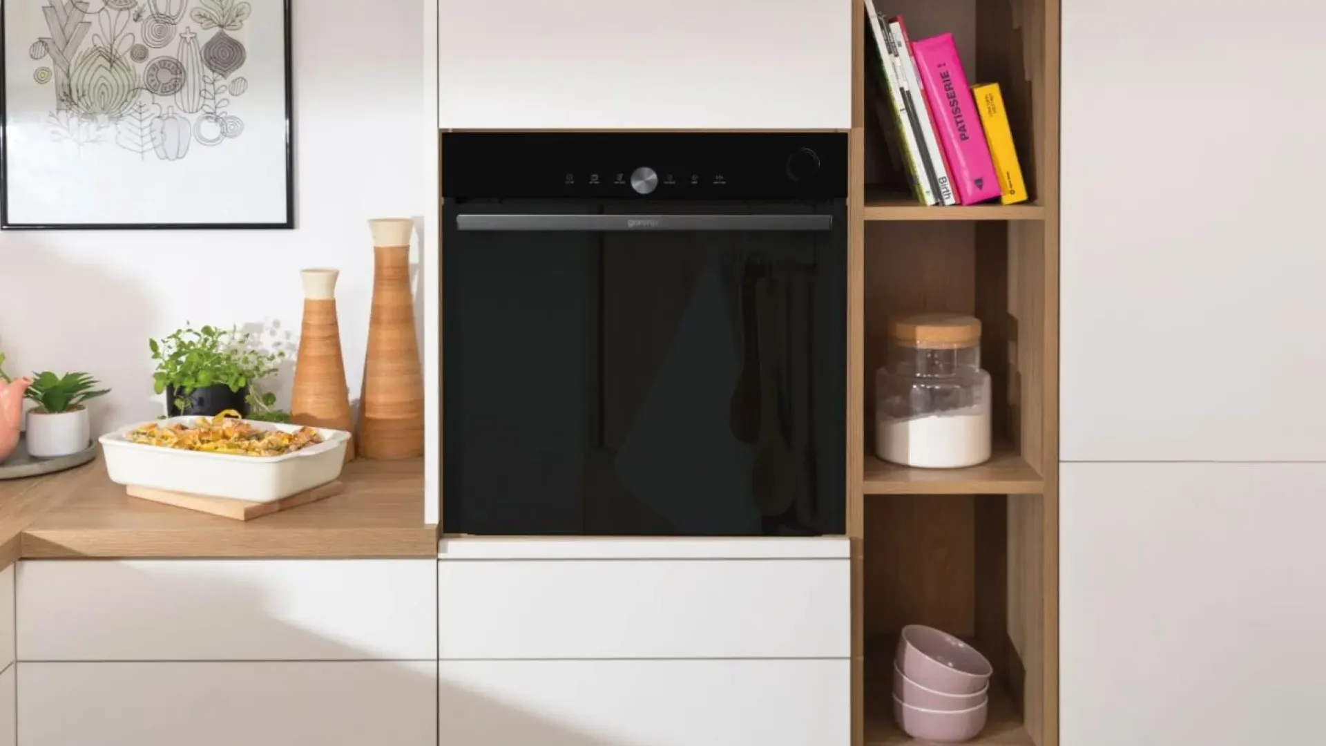Духовой шкаф Gorenje электрический, 77л, A+ (BSA6747DGWI) (Black)