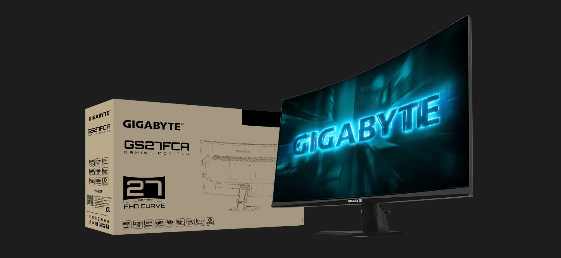 Монітор GIGABYTE 27" GS27FCA VA 200Hz