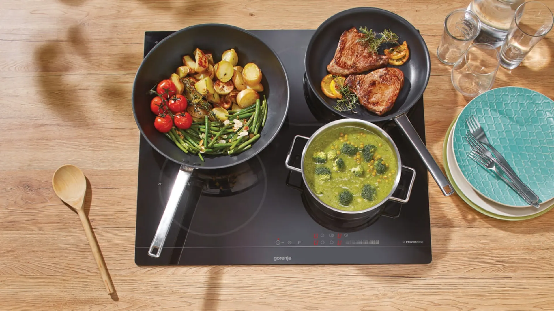 Комплект Gorenje (духовка BO6737E02X + поверхня ECT41SC) (Stainless Steel/Black)