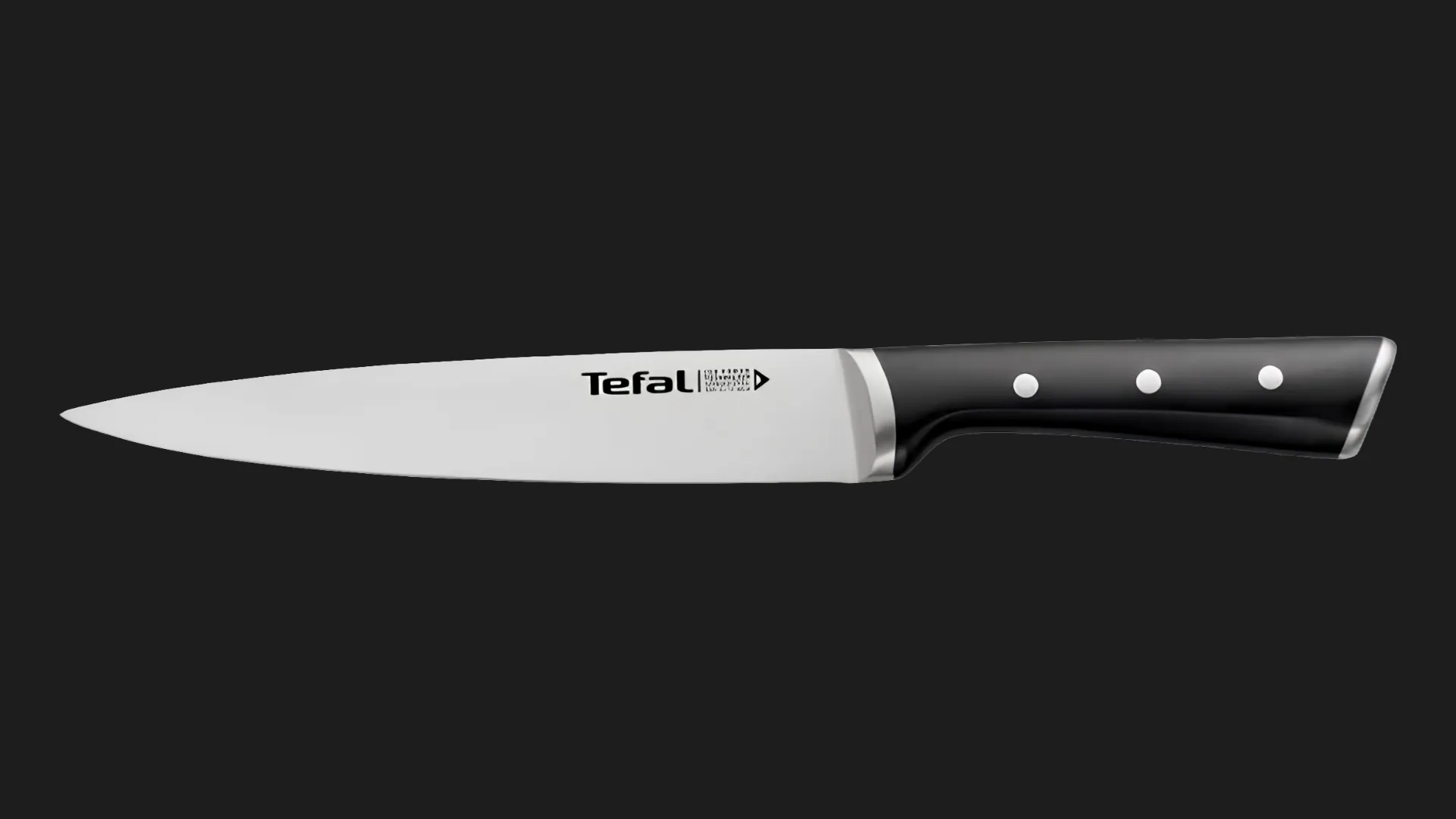 Кухонний ніж поварський Tefal Ice Force 20см (Black) (K2320714)