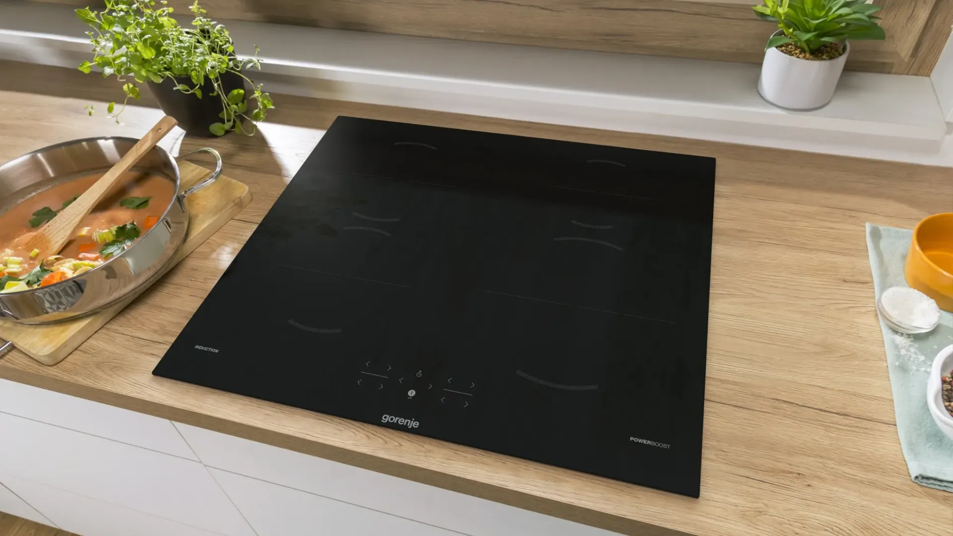 Комплект Gorenje (духовка BOS6737E06BG + поверхность GI6401BSC) (Black)