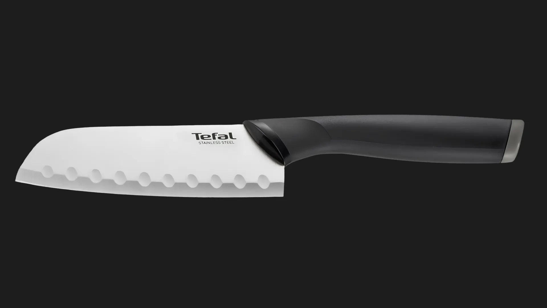 Кухонний ніж Сантоку Tefal Comfort 12см (Black) (K2213644)