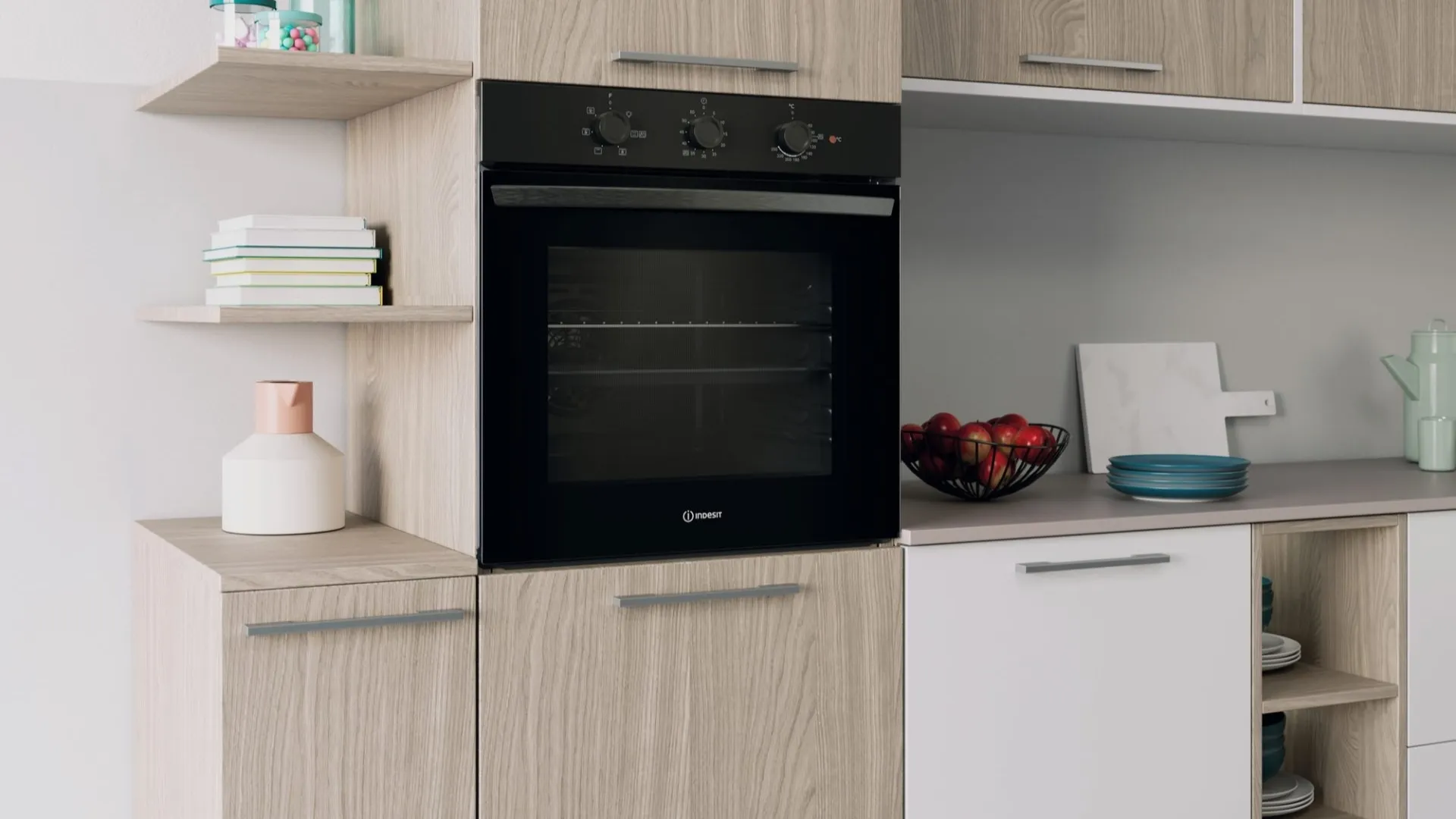 Духовой шкаф Indesit электрический, 66л, A (IO235HB) (Black)