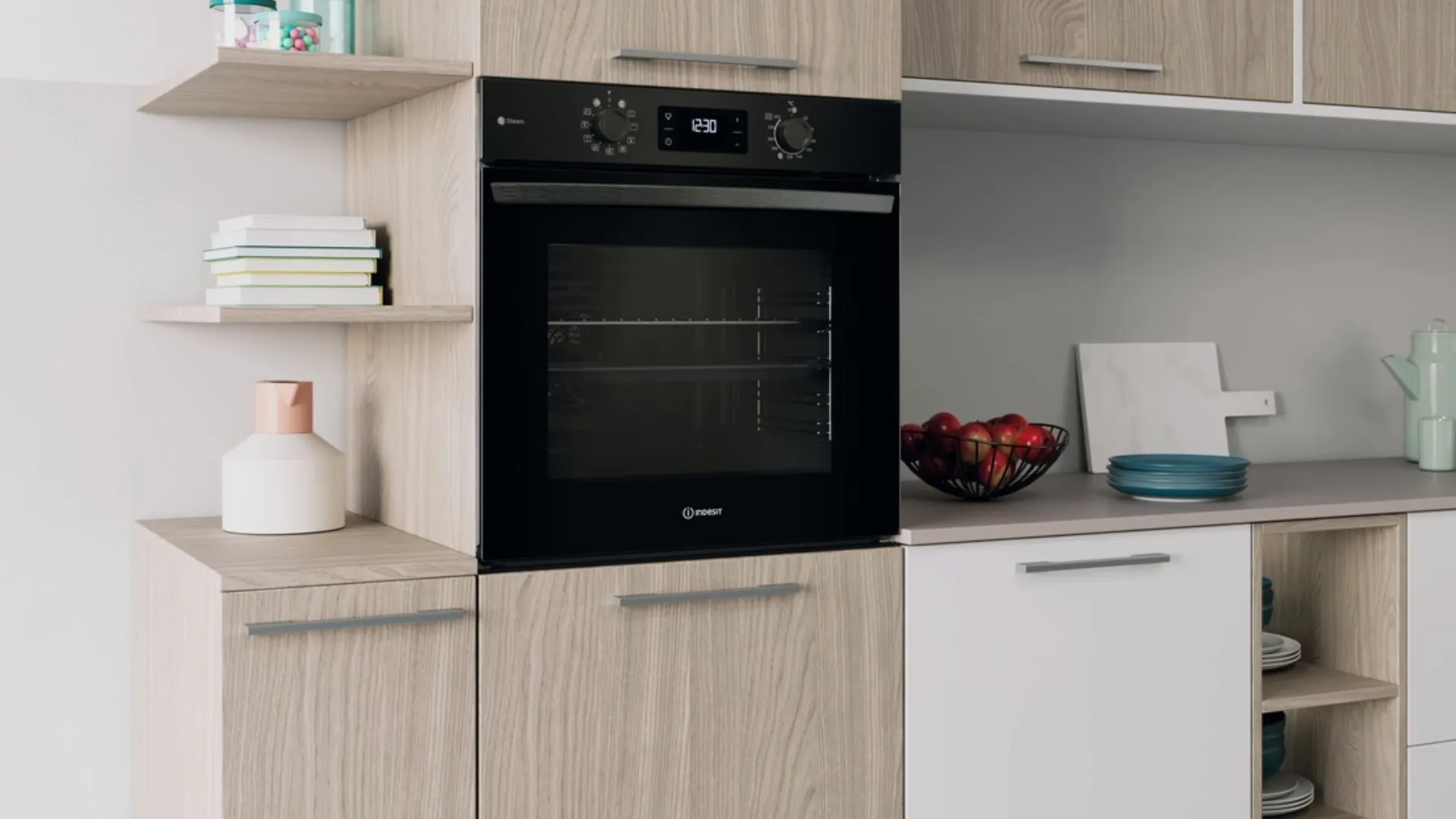 Духовой шкаф Indesit электрический, 71л, A+ (IO258HSB) (Black)